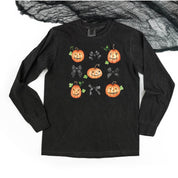 Pumpkins-n-Bows - Long Sleeve Comfort Colors Tee Little Mama Shirt Shop