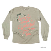 Simply Havin' A Wonderful Christmas Time - LONG SLEEVE Comfort Colors Tee Little Mama Shirt Shop
