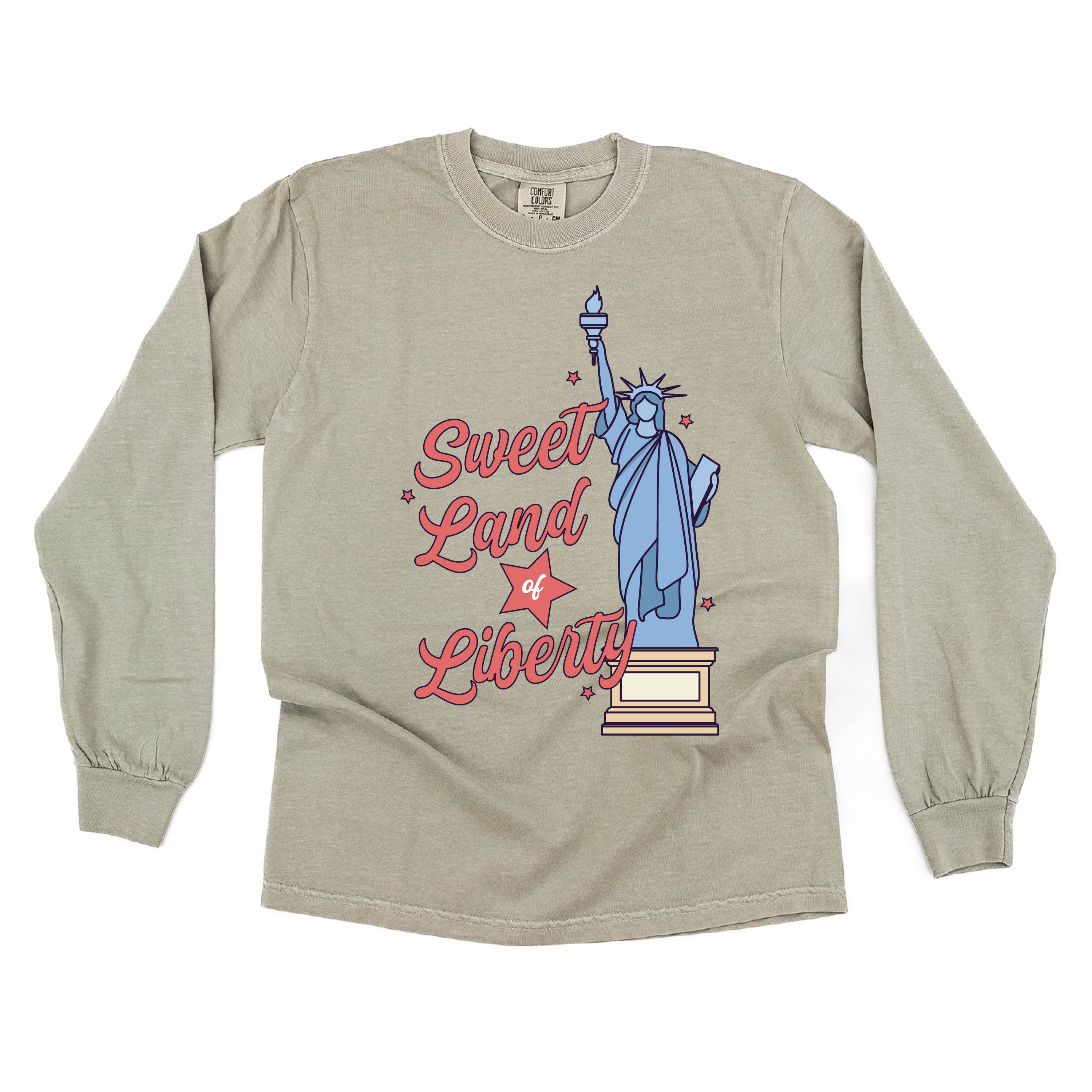 Sweet Land Of Liberty - LONG SLEEVE Comfort Colors Tee Little Mama Shirt Shop