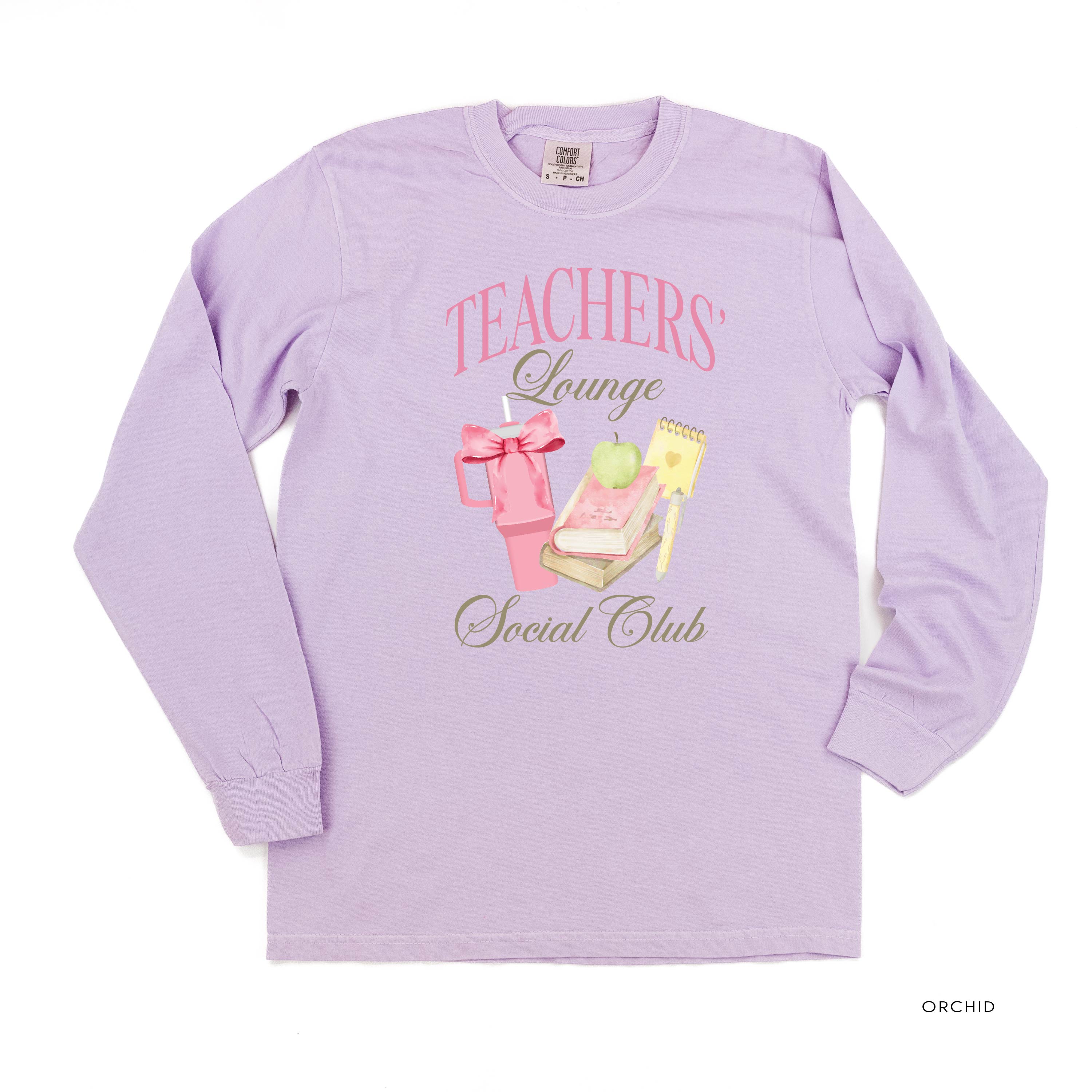 Teachers' Lounge Social Club - LONG SLEEVE COMFORT COLORS TEE Little Mama Shirt Shop