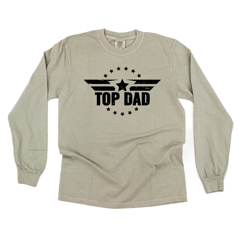 Top Dad - LONG SLEEVE COMFORT COLORS TEE