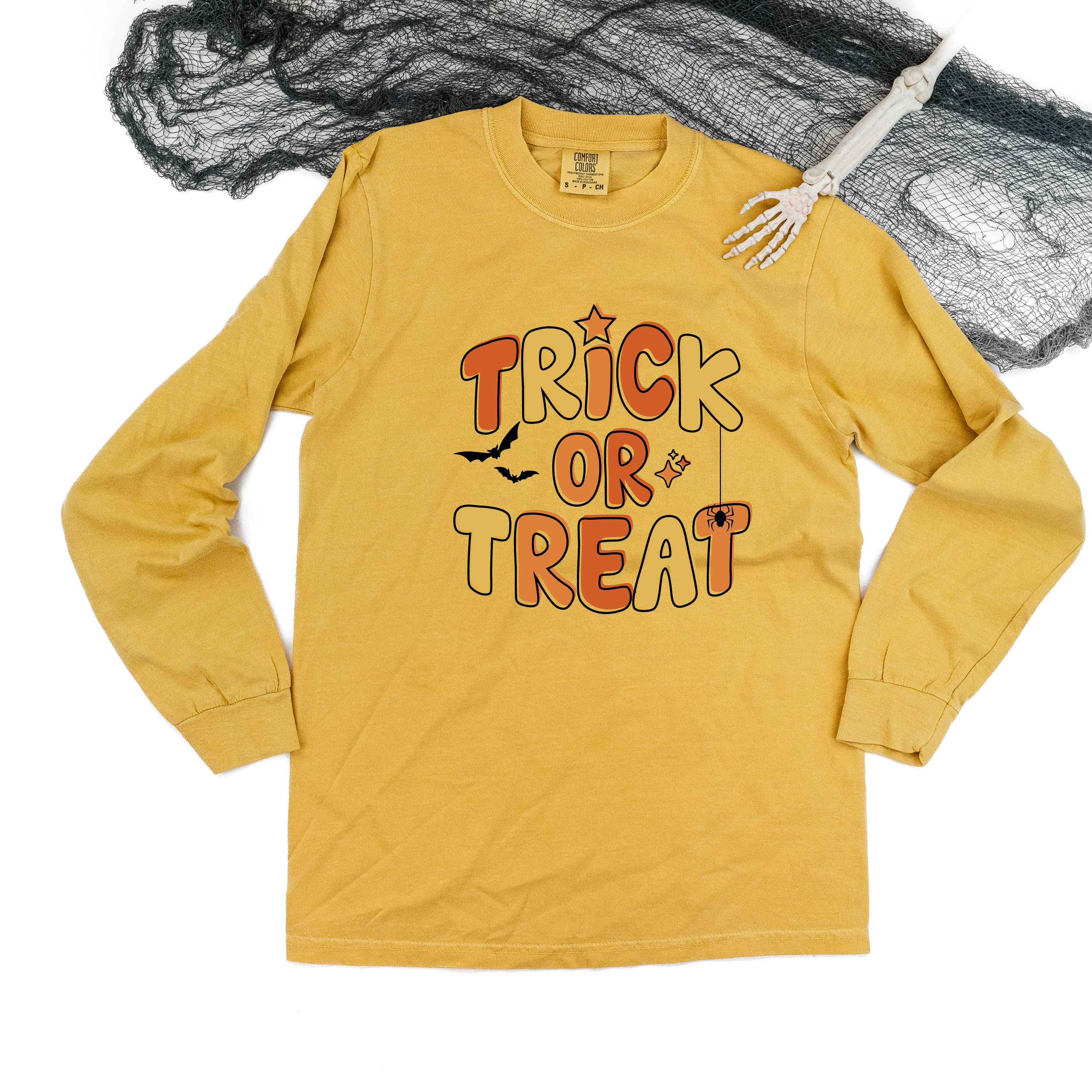 YELLOW) - Long Sleeve Comfort Colors Tee Little Mama Shirt Shop