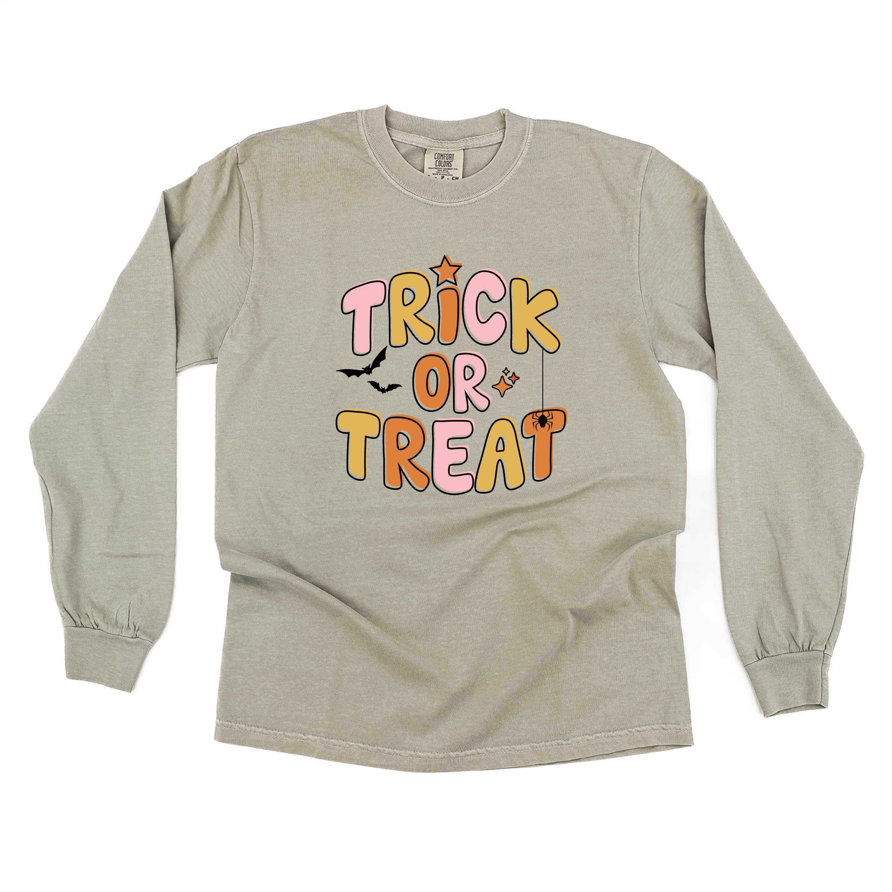 ORANGE) - Long Sleeve Comfort Colors Tee Little Mama Shirt Shop