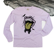 Vampire Drippy Mouth - Long Sleeve Comfort Colors Tee Little Mama Shirt Shop