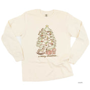 Wish You A Merry Christmas - LONG SLEEVE Comfort Colors Tee Little Mama Shirt Shop