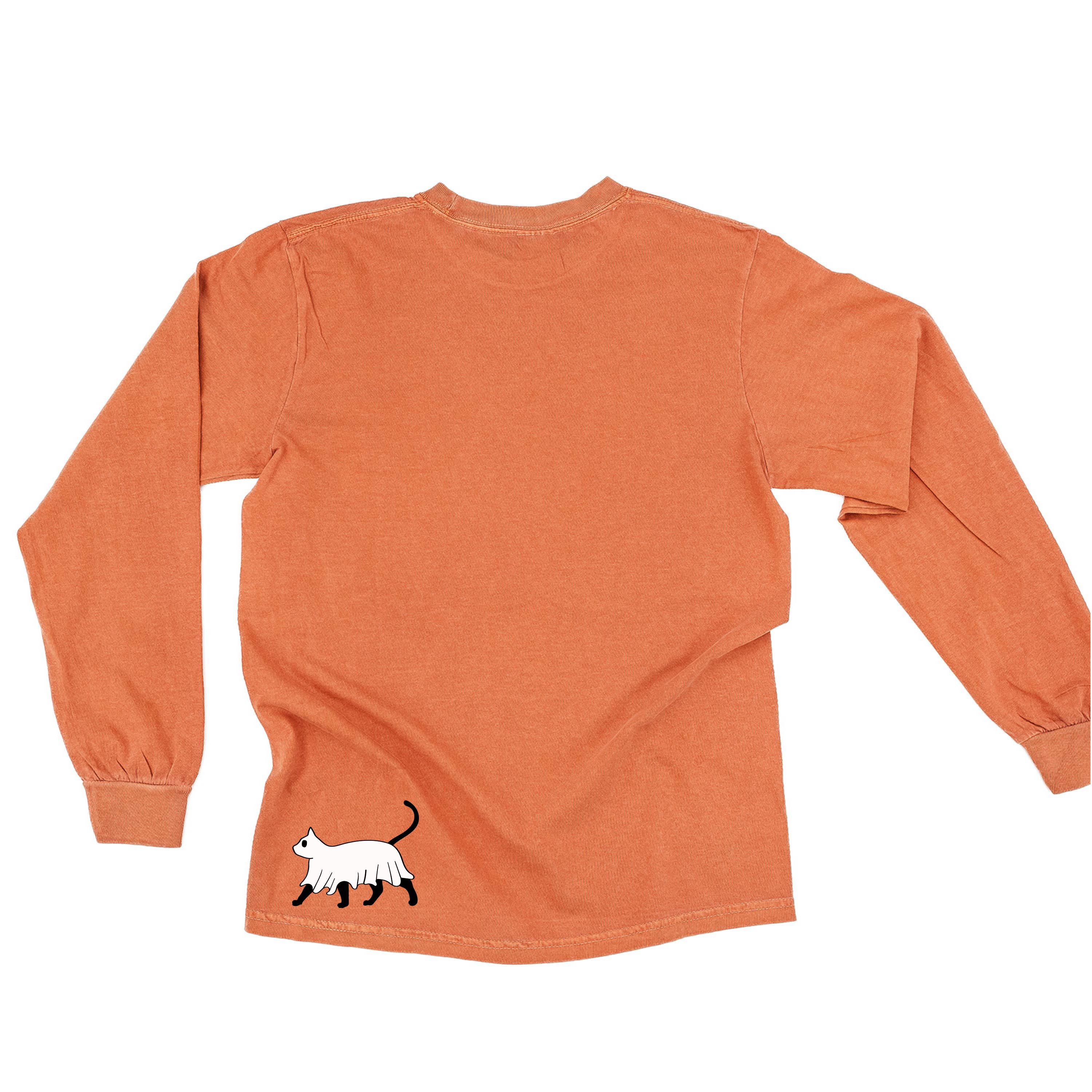 You're Freakin' Meowt! (with lower back detail) - Long Sleeve Comfort Colors Tee Little Mama Shirt Shop
