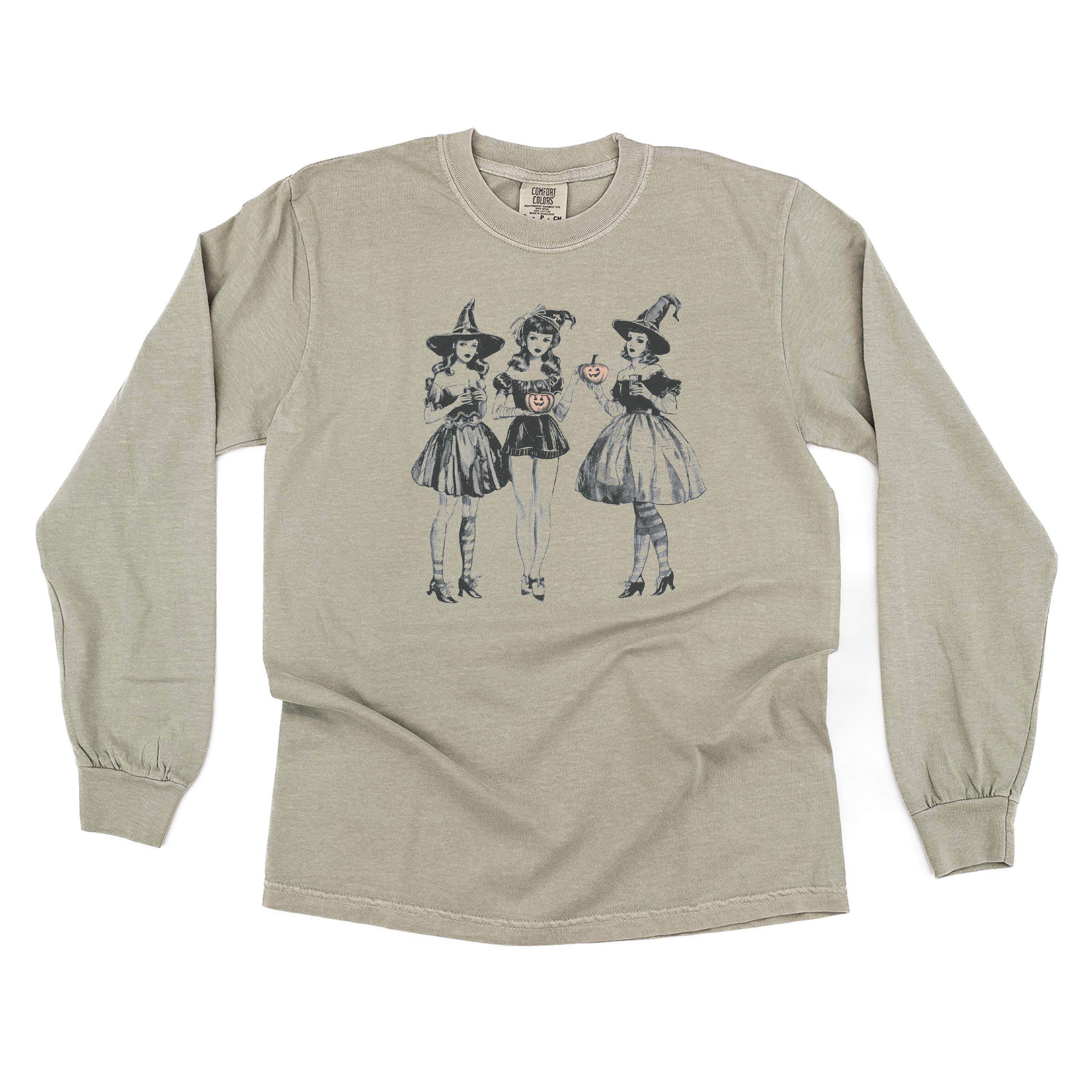 Classy Witches - Long Sleeve Comfort Colors Tee Little Mama Shirt Shop