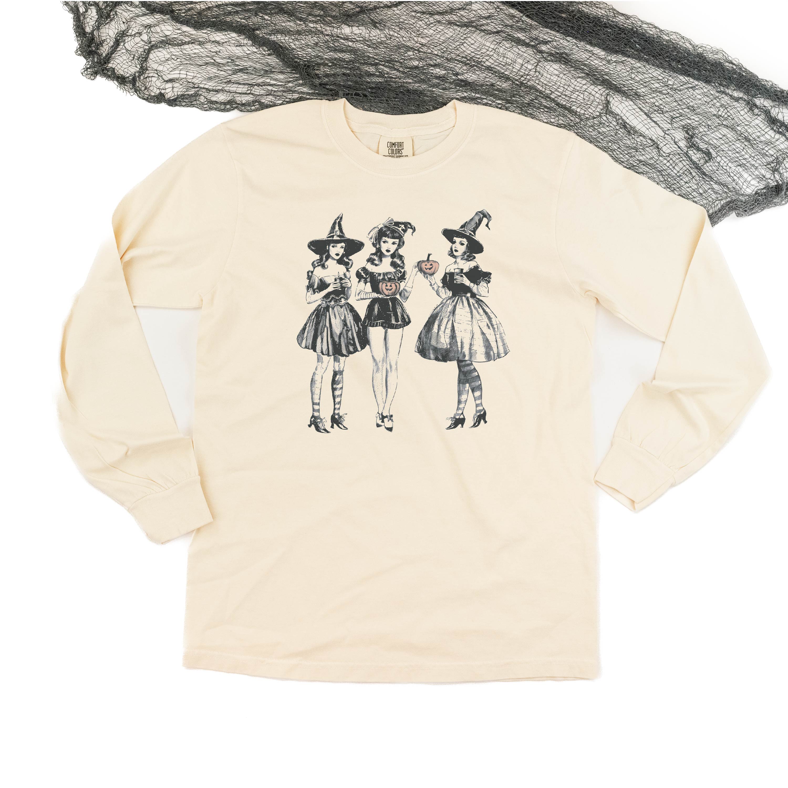 Classy Witches - Long Sleeve Comfort Colors Tee Little Mama Shirt Shop