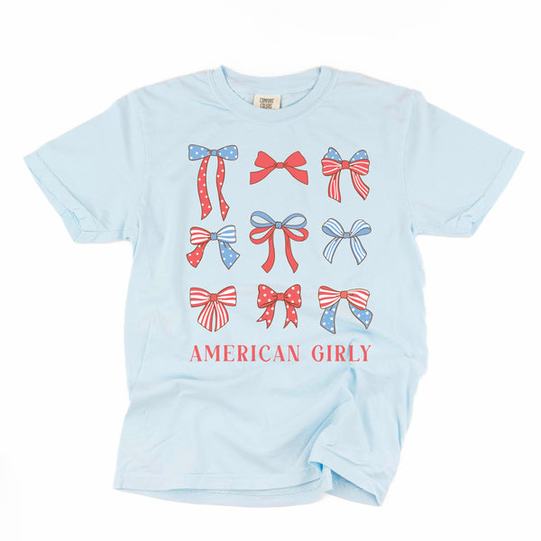 American Girly - Bows - SHORT SLEEVE COMFORT COLORS TEE