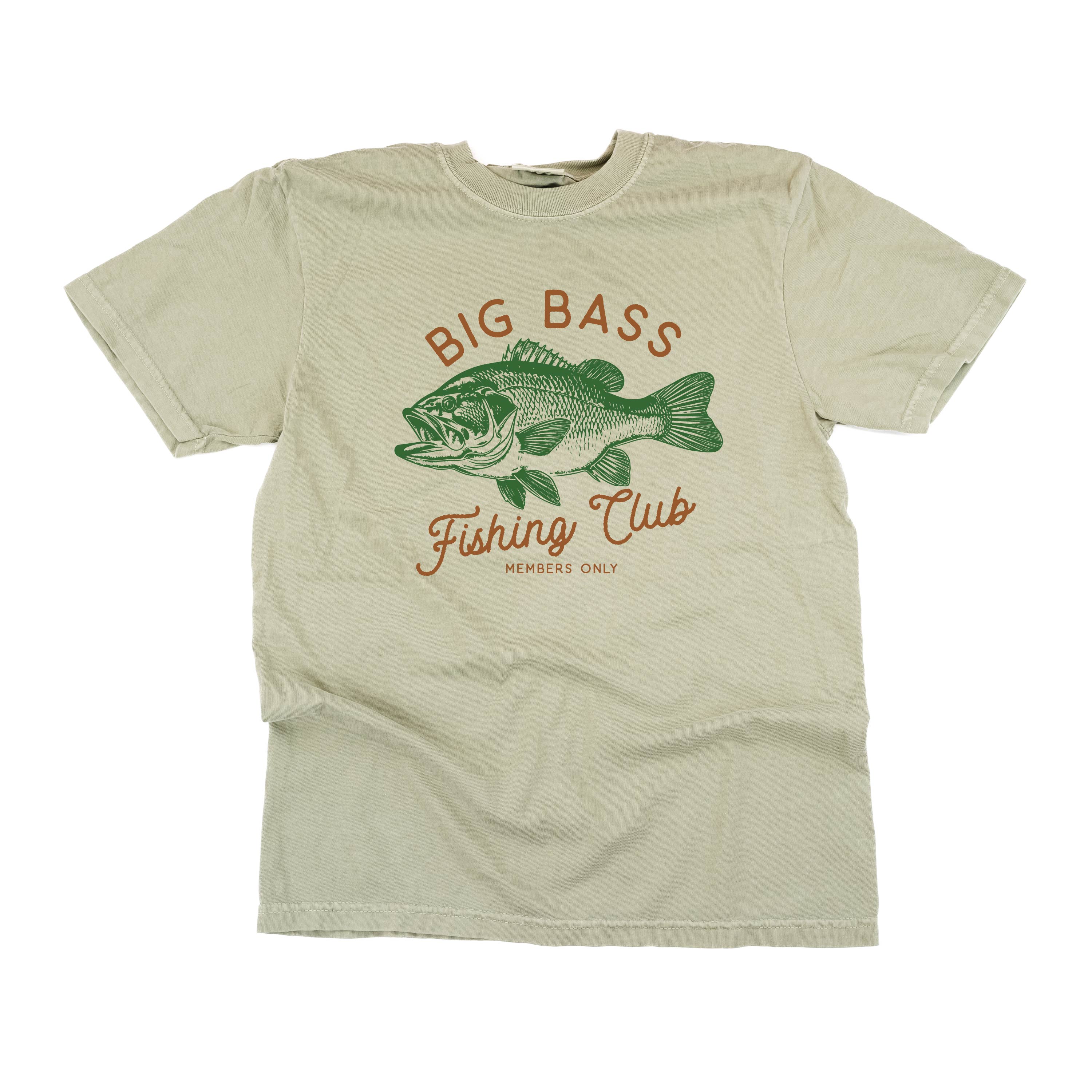 Big Bass Fishing Club - Comfort Colors Tee Little Mama Shirt Shop