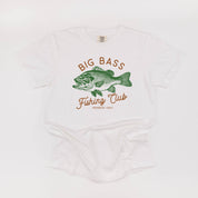 Big Bass Fishing Club - Comfort Colors Tee Little Mama Shirt Shop