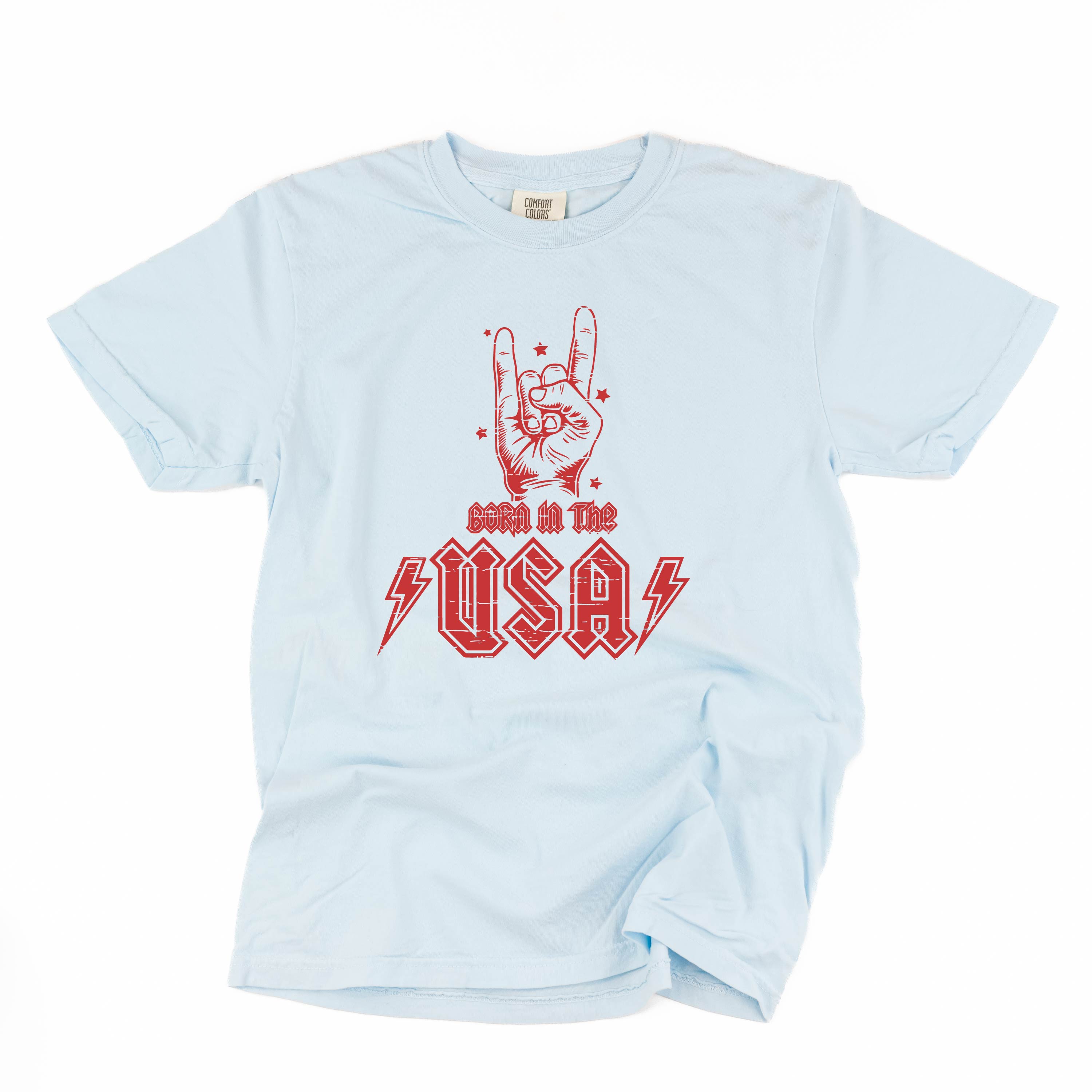 Born In The USA - Comfort Colors Tee Little Mama Shirt Shop