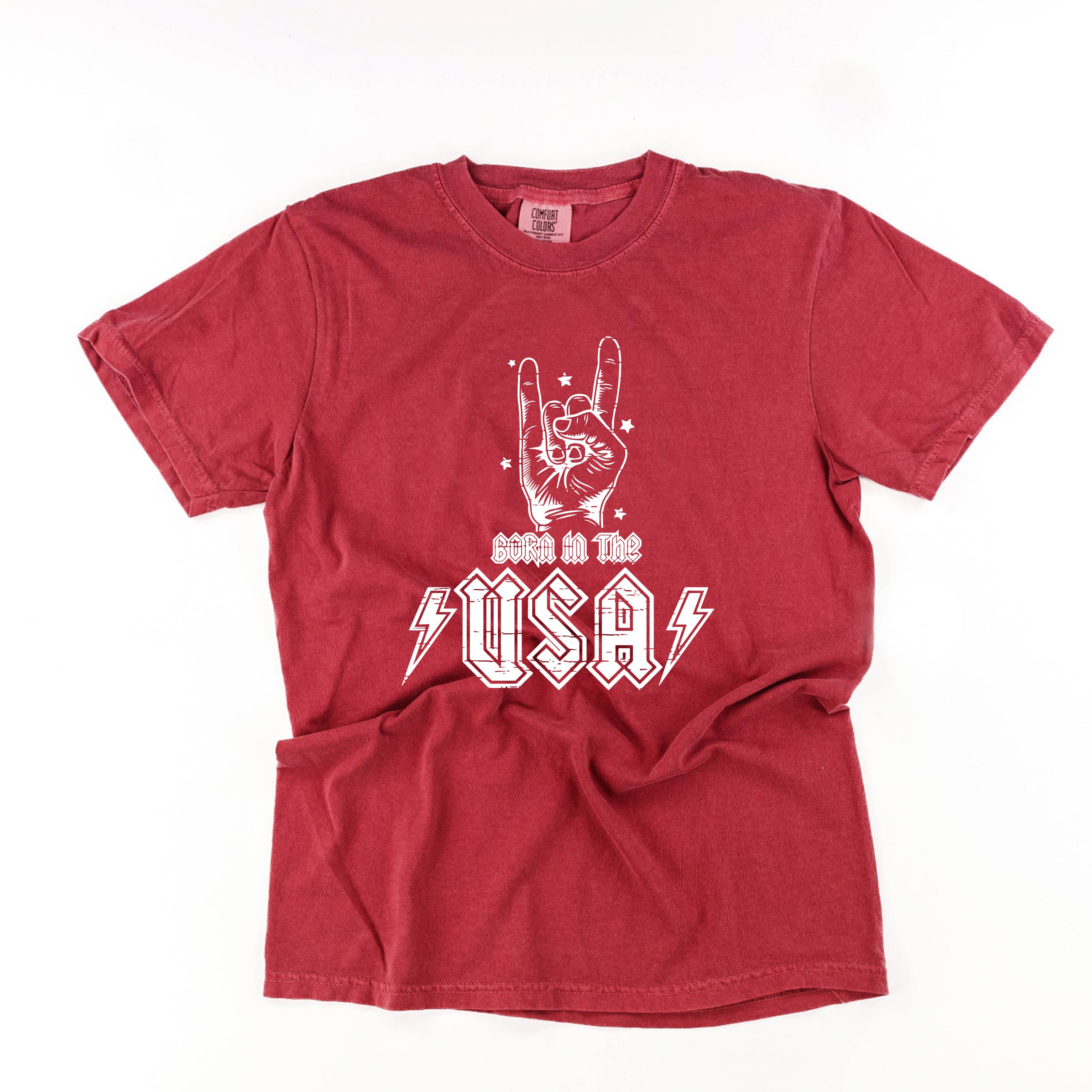 Born In The USA - Comfort Colors Tee Little Mama Shirt Shop