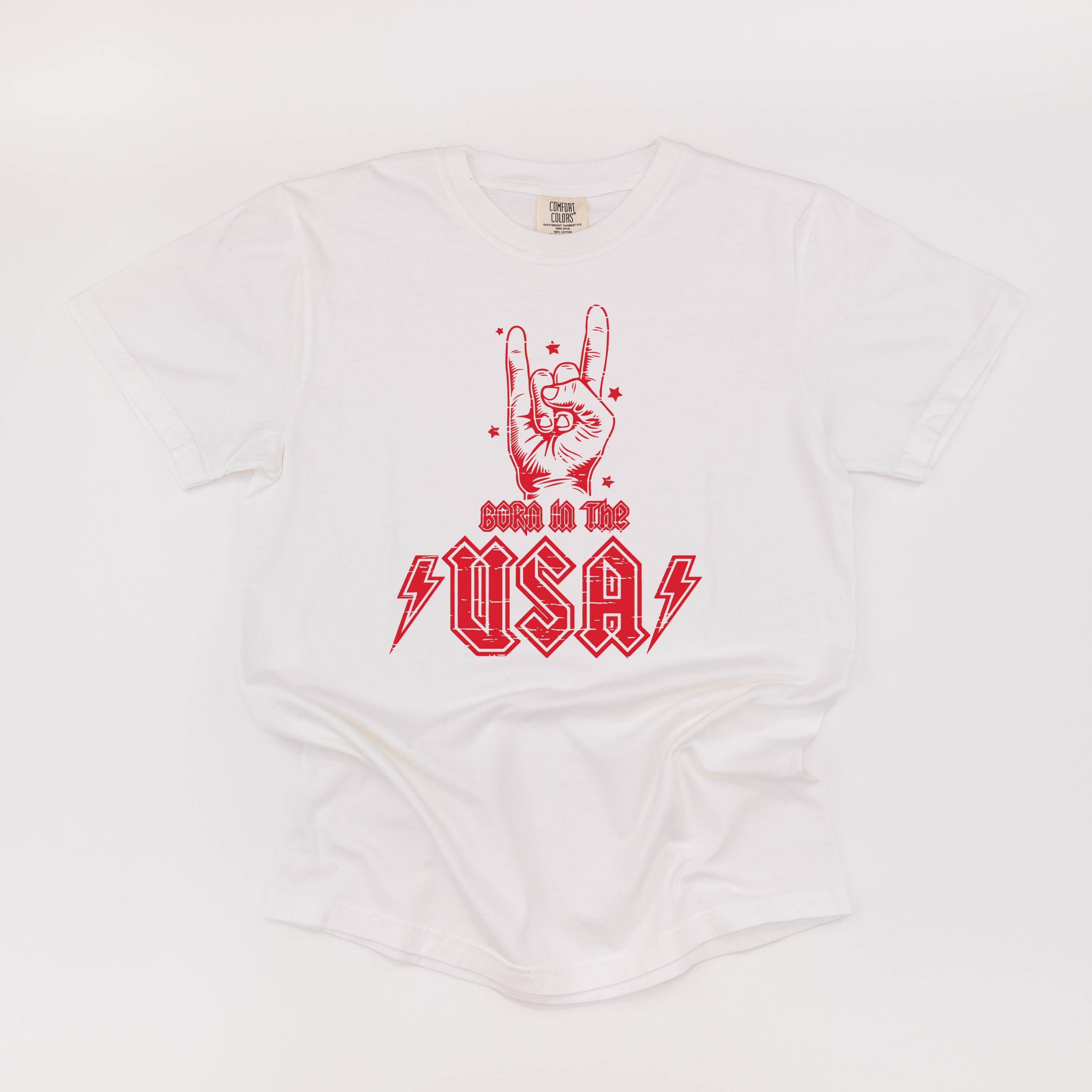 Born In The USA - Comfort Colors Tee Little Mama Shirt Shop