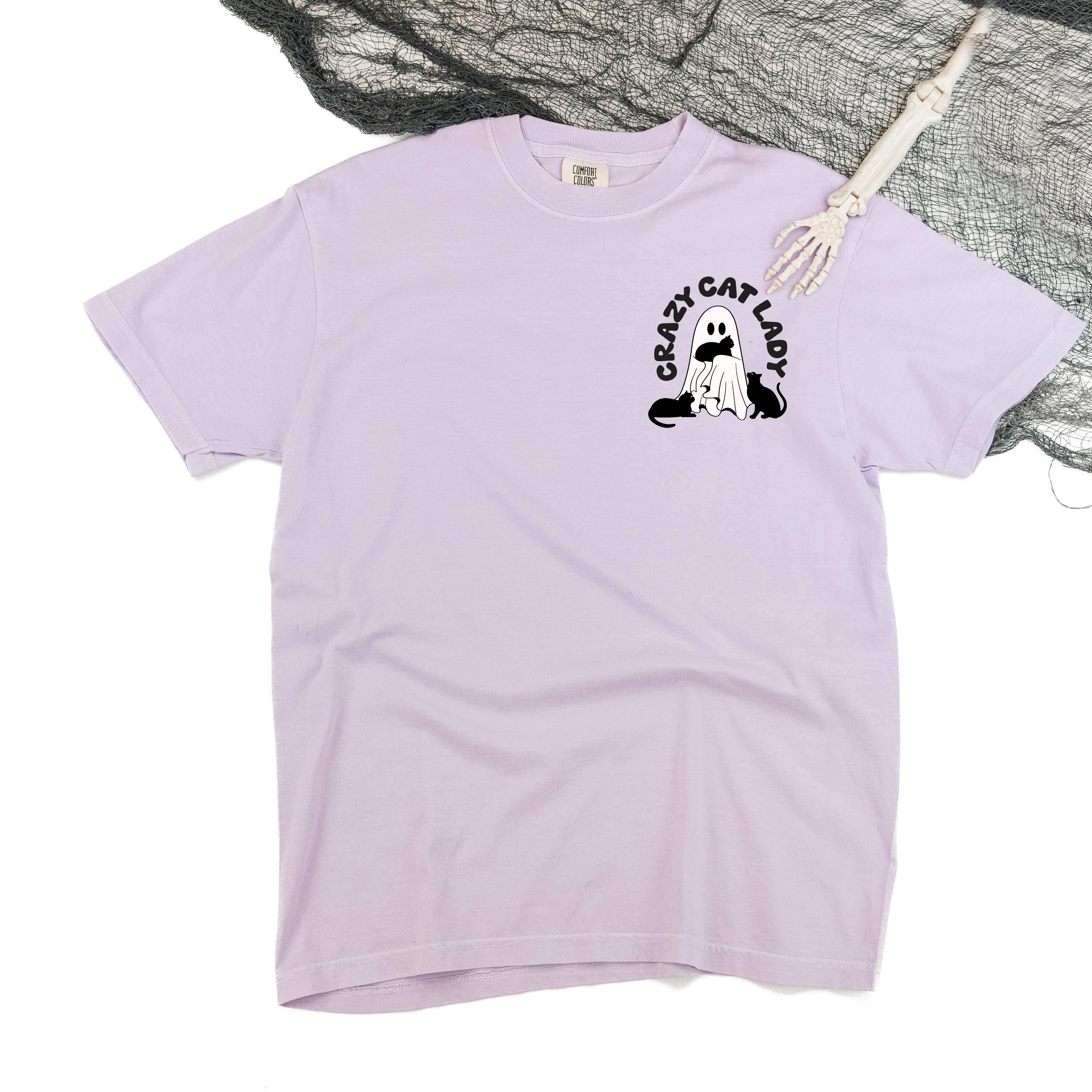 Crazy Cat Lady - POCKET DESIGN - Short Sleeve Comfort Colors Tee Little Mama Shirt Shop