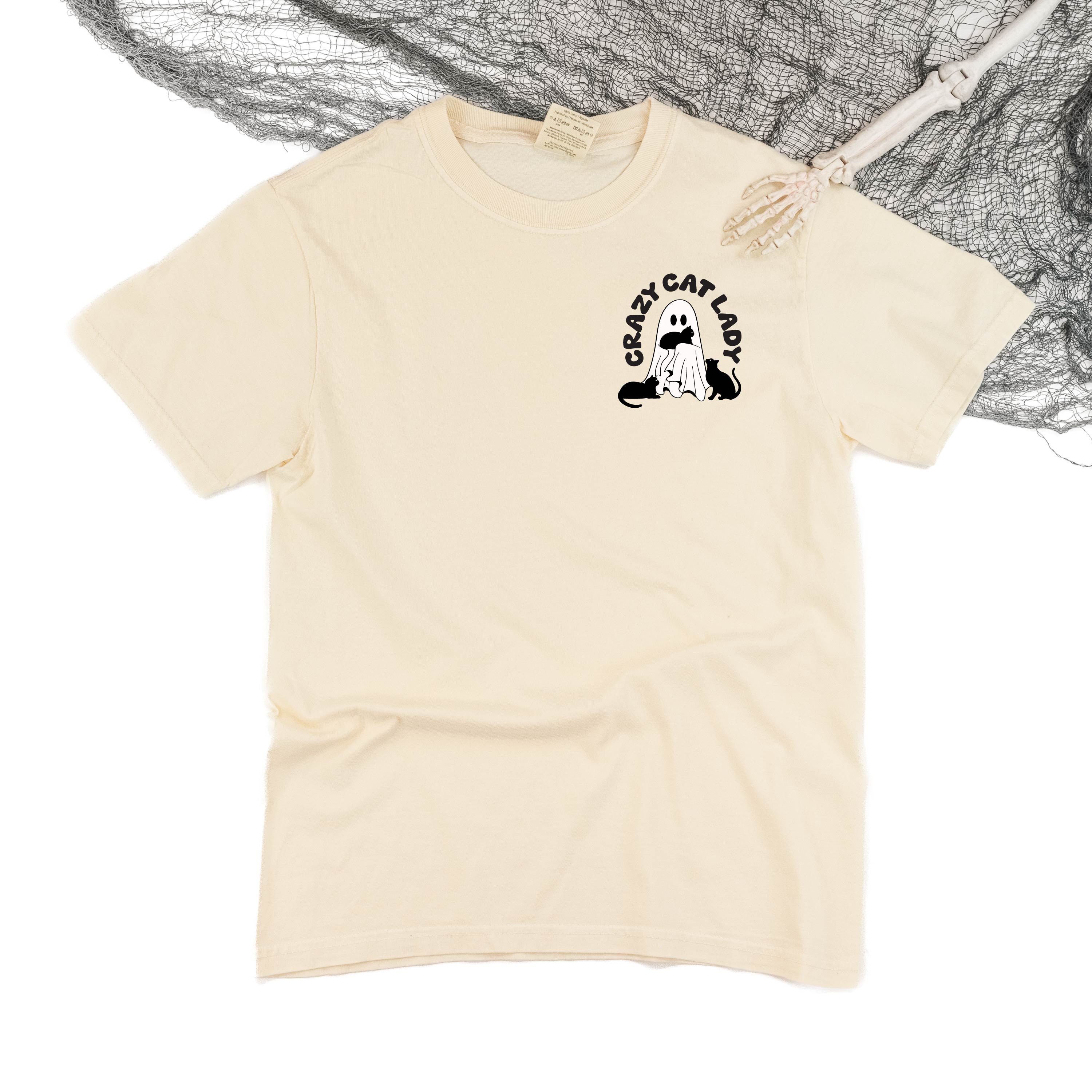 Crazy Cat Lady - POCKET DESIGN - Short Sleeve Comfort Colors Tee Little Mama Shirt Shop