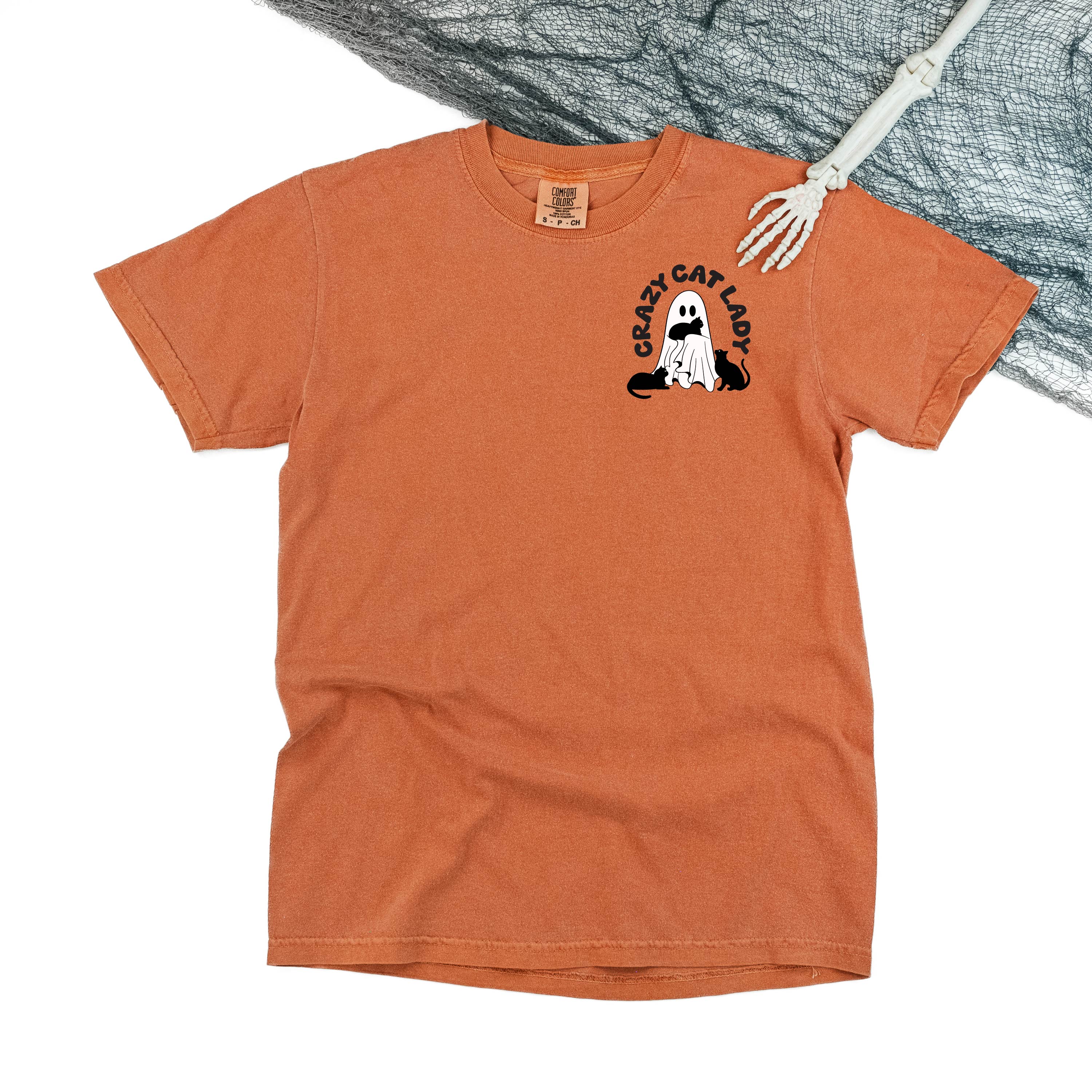 Crazy Cat Lady - POCKET DESIGN - Short Sleeve Comfort Colors Tee Little Mama Shirt Shop