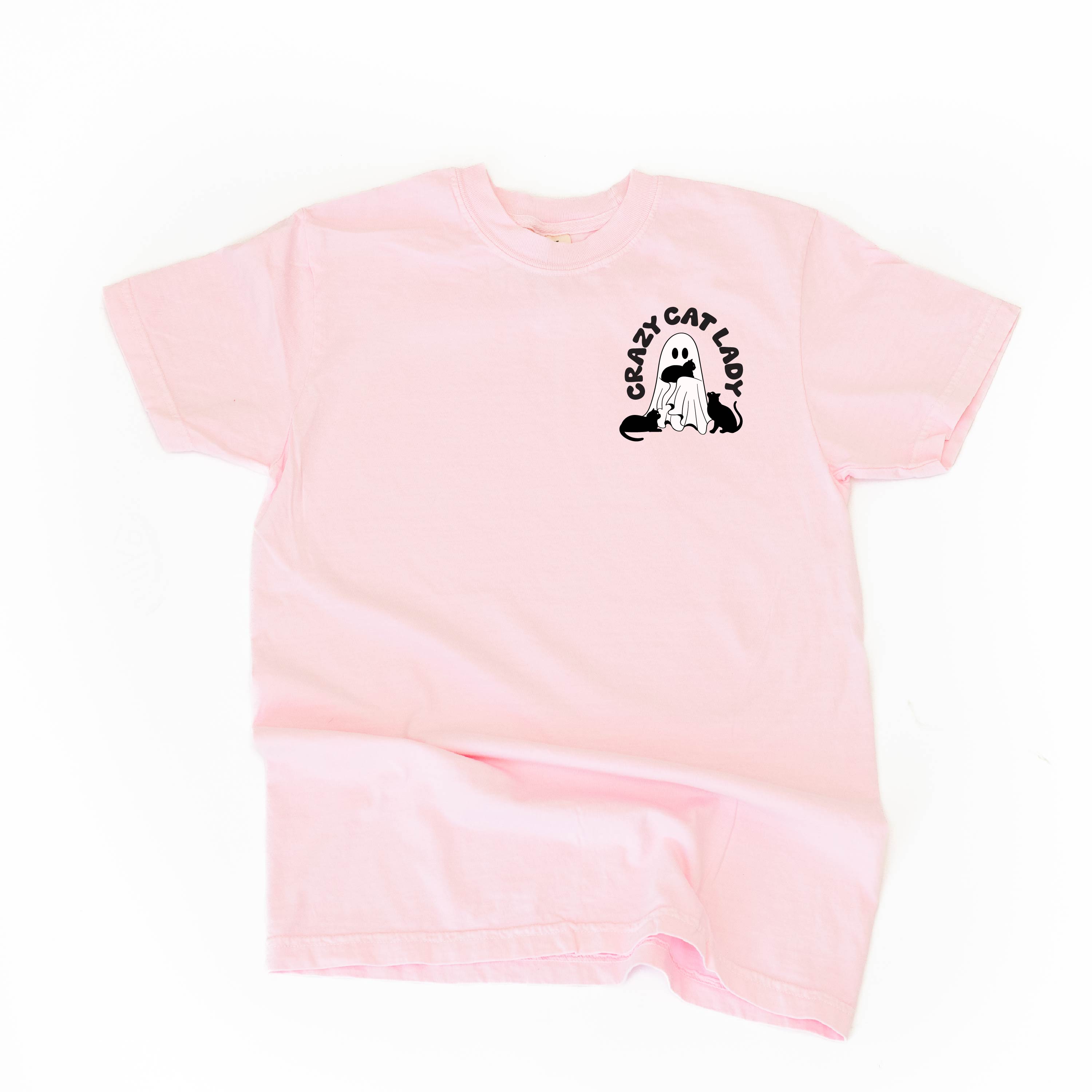 Crazy Cat Lady - POCKET DESIGN - Short Sleeve Comfort Colors Tee Little Mama Shirt Shop