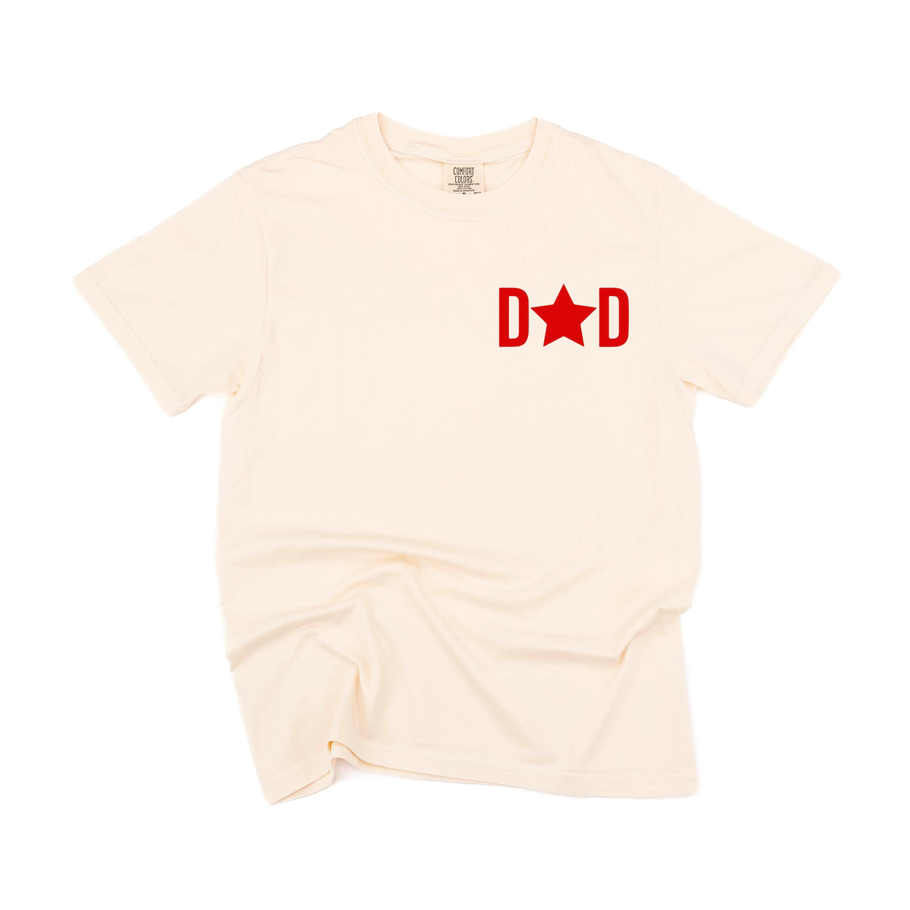 DAD - Star (pocket) - Comfort Colors Tee Little Mama Shirt Shop