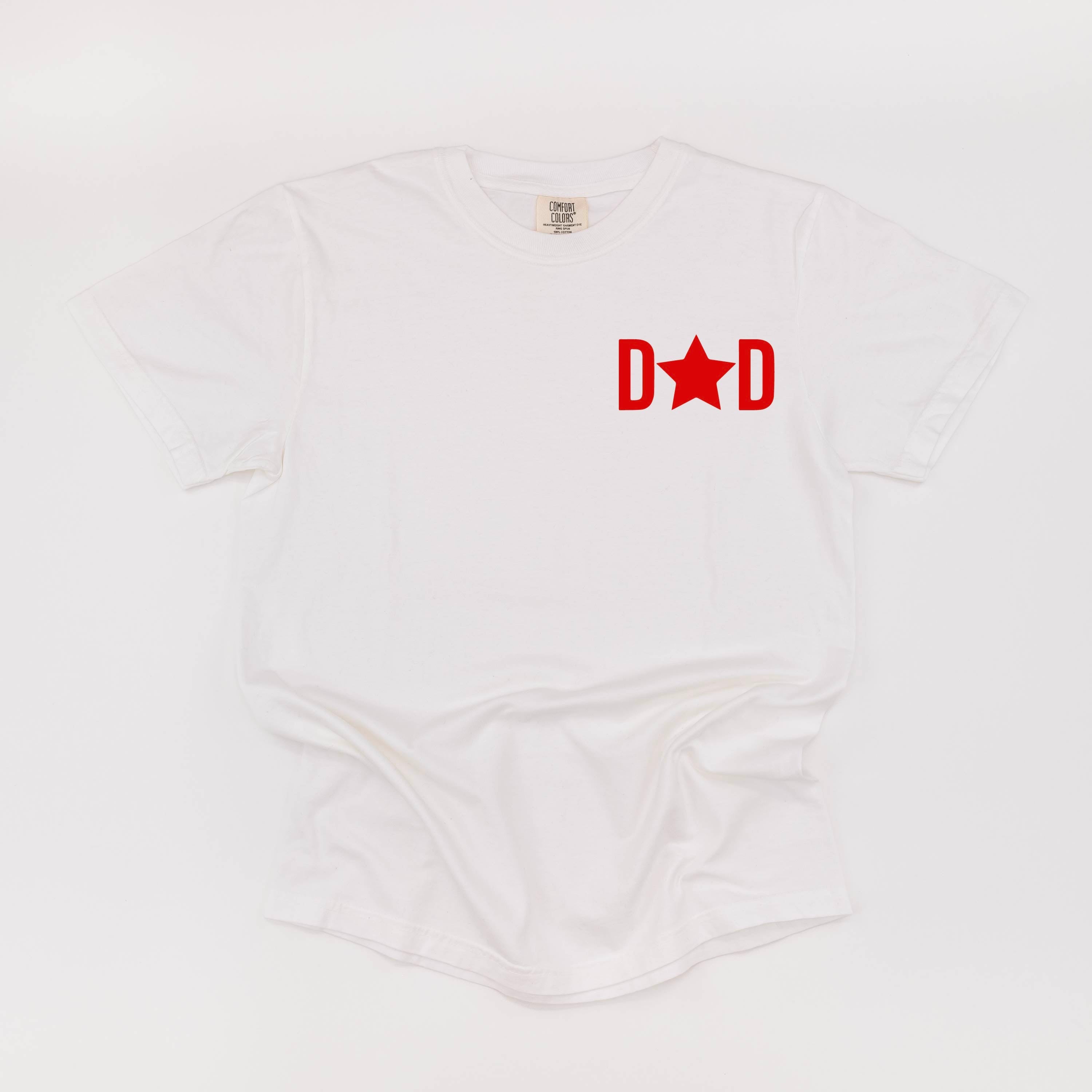 DAD - Star (pocket) - Comfort Colors Tee Little Mama Shirt Shop