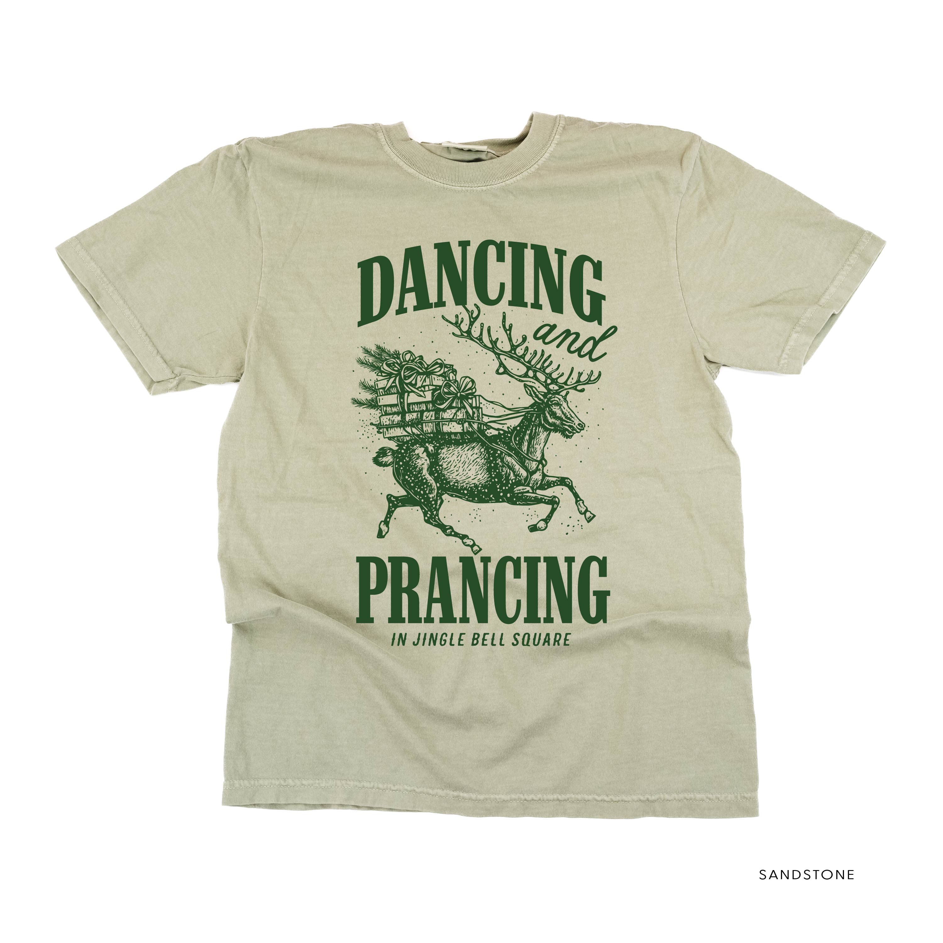 Dancing and Prancing in Jingle Bell Square - Comfort Colors Tee Little Mama Shirt Shop