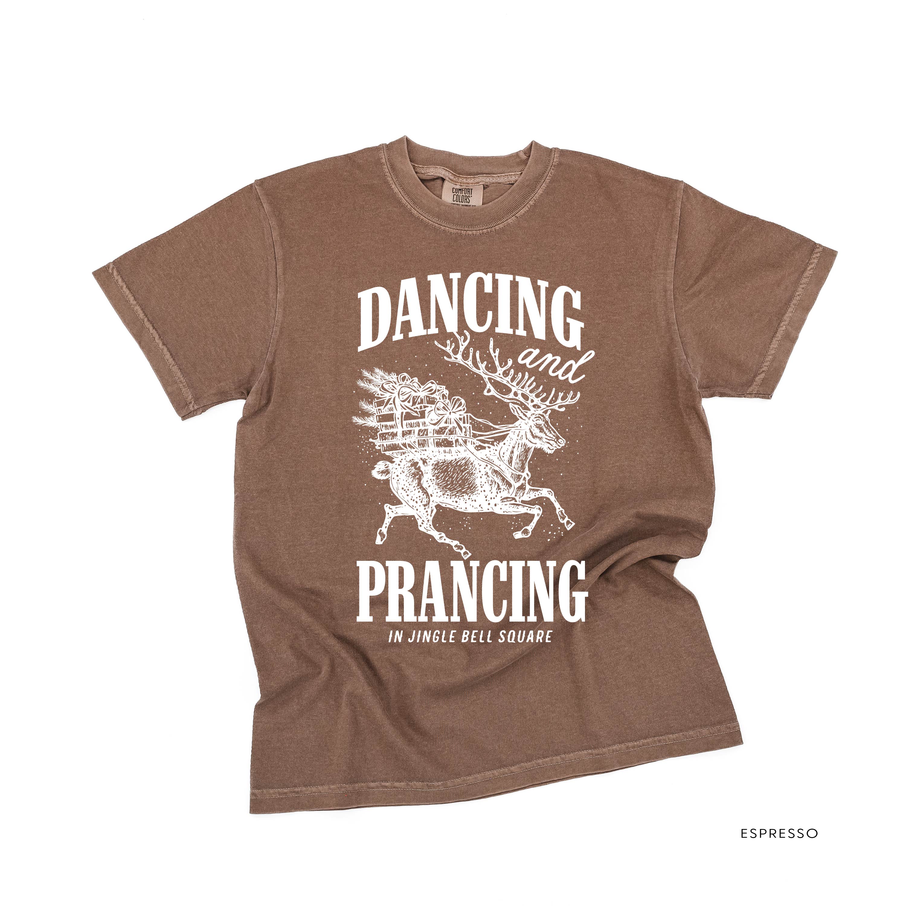 Dancing and Prancing in Jingle Bell Square - Comfort Colors Tee Little Mama Shirt Shop