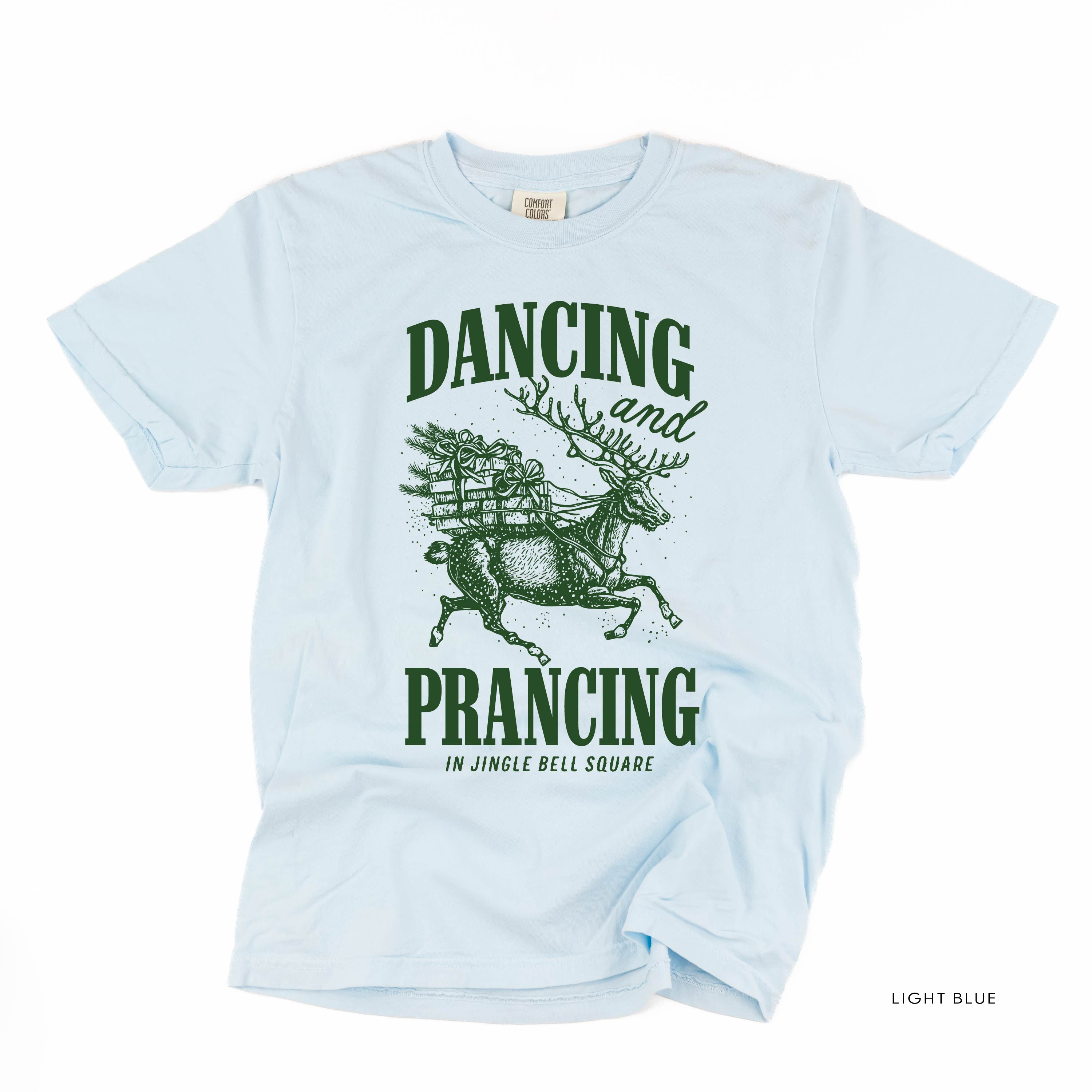 Dancing and Prancing in Jingle Bell Square - Comfort Colors Tee Little Mama Shirt Shop