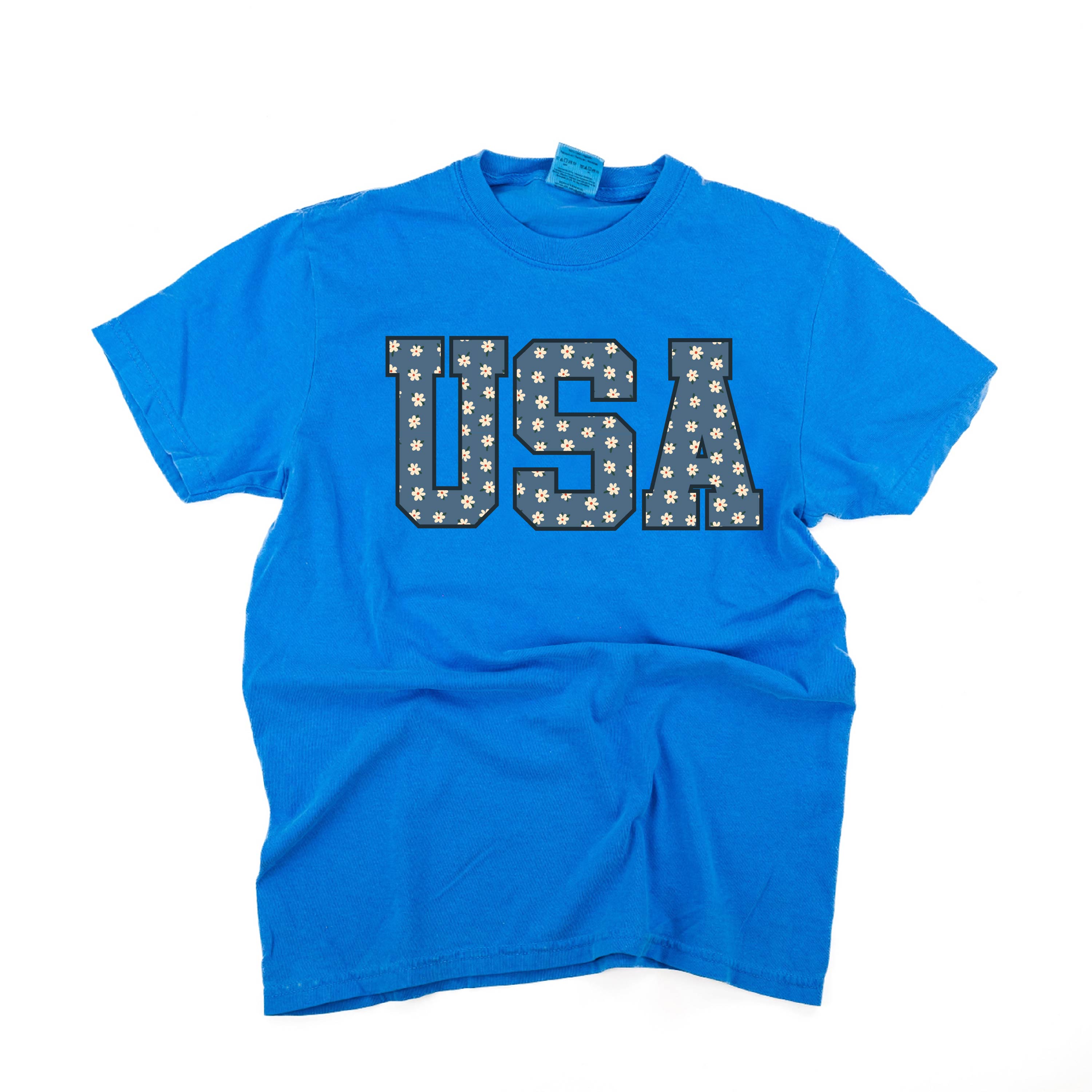 Denim Daisies - USA - Comfort Colors Tee Little Mama Shirt Shop