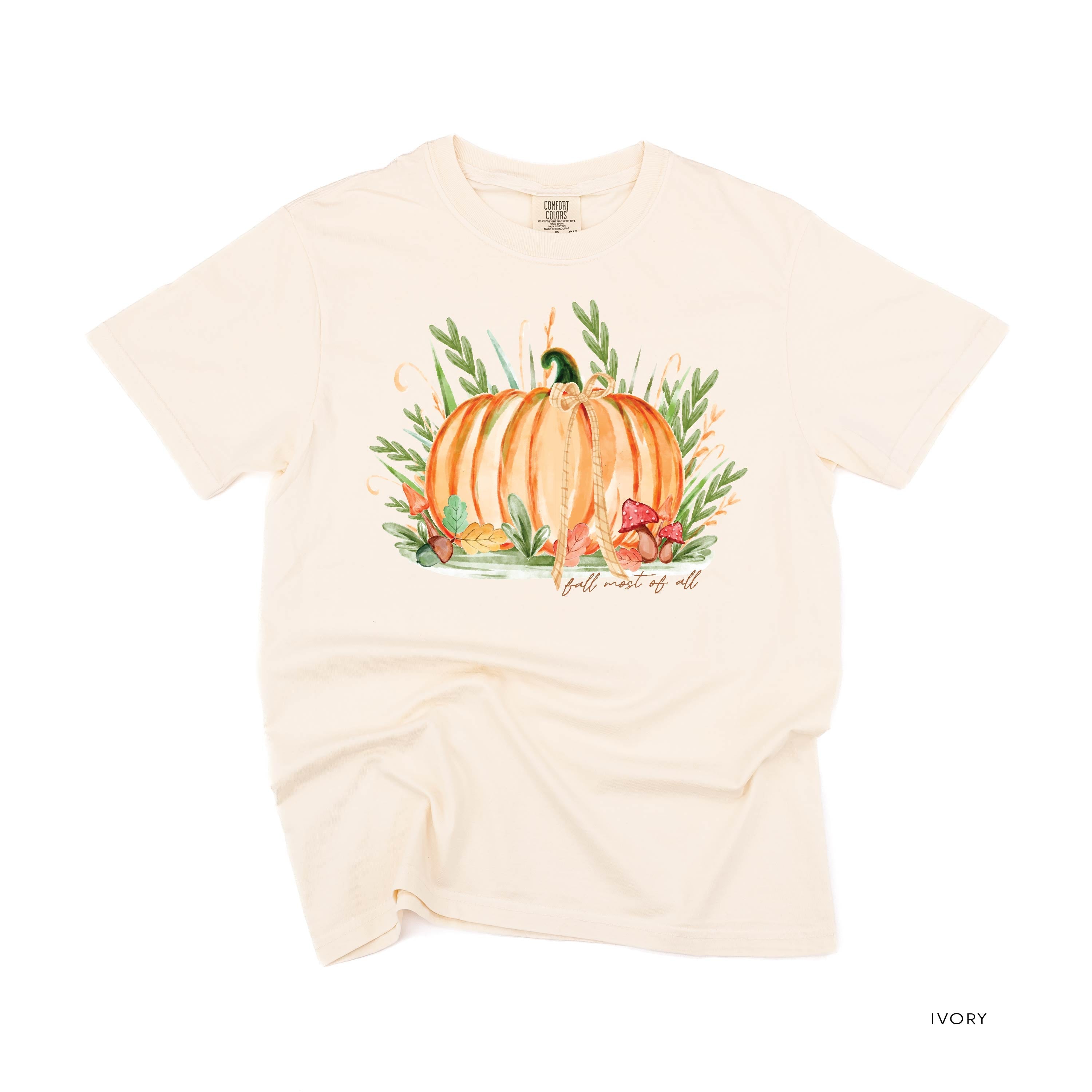 Fall Most of All - Short Sleeve Comfort Colors Tee Little Mama Shirt Shop