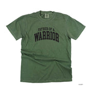 Father of a Warrior - Varsity - Comfort Colors Tee Little Mama Shirt Shop