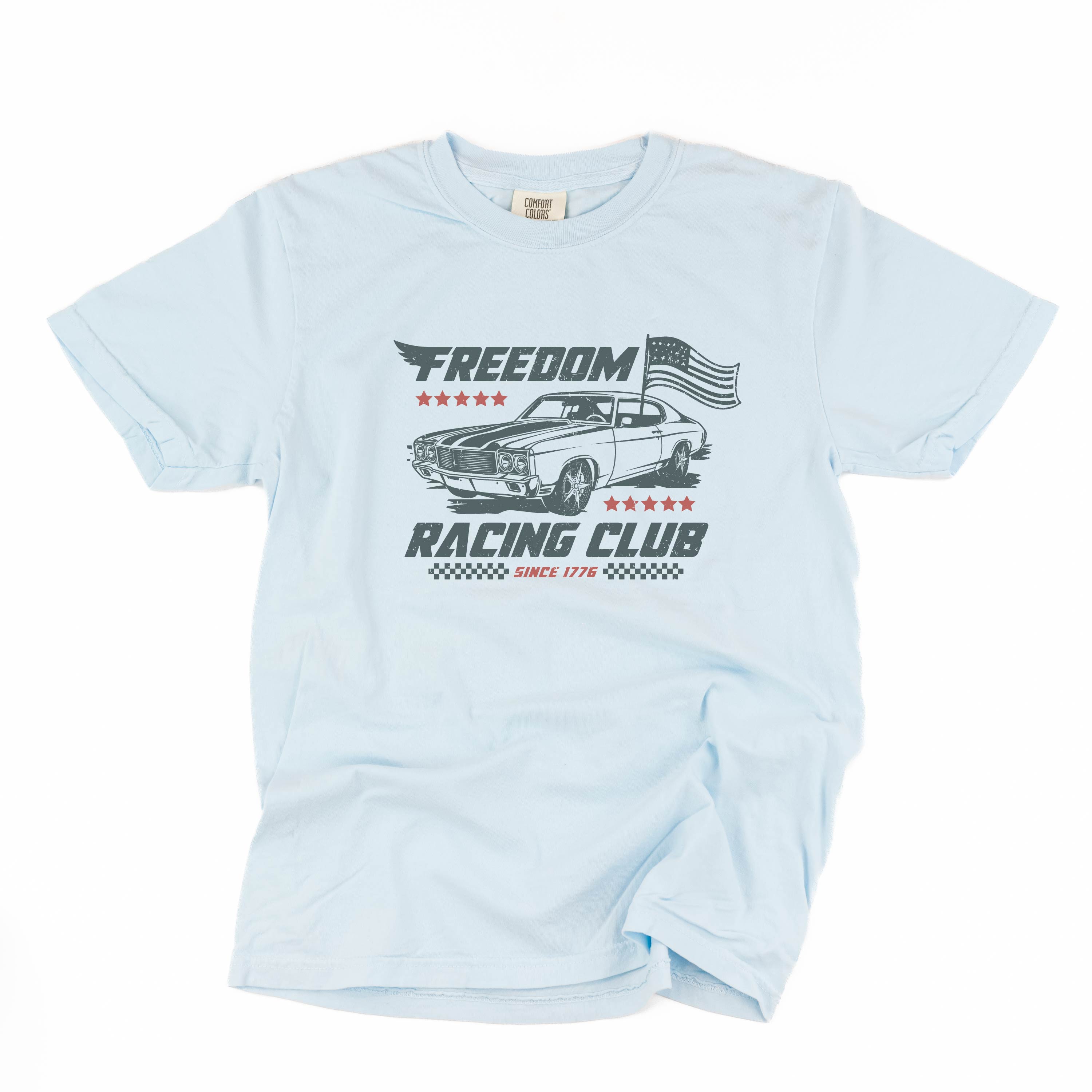 Freedom Racing Club - Comfort Colors Tee Little Mama Shirt Shop