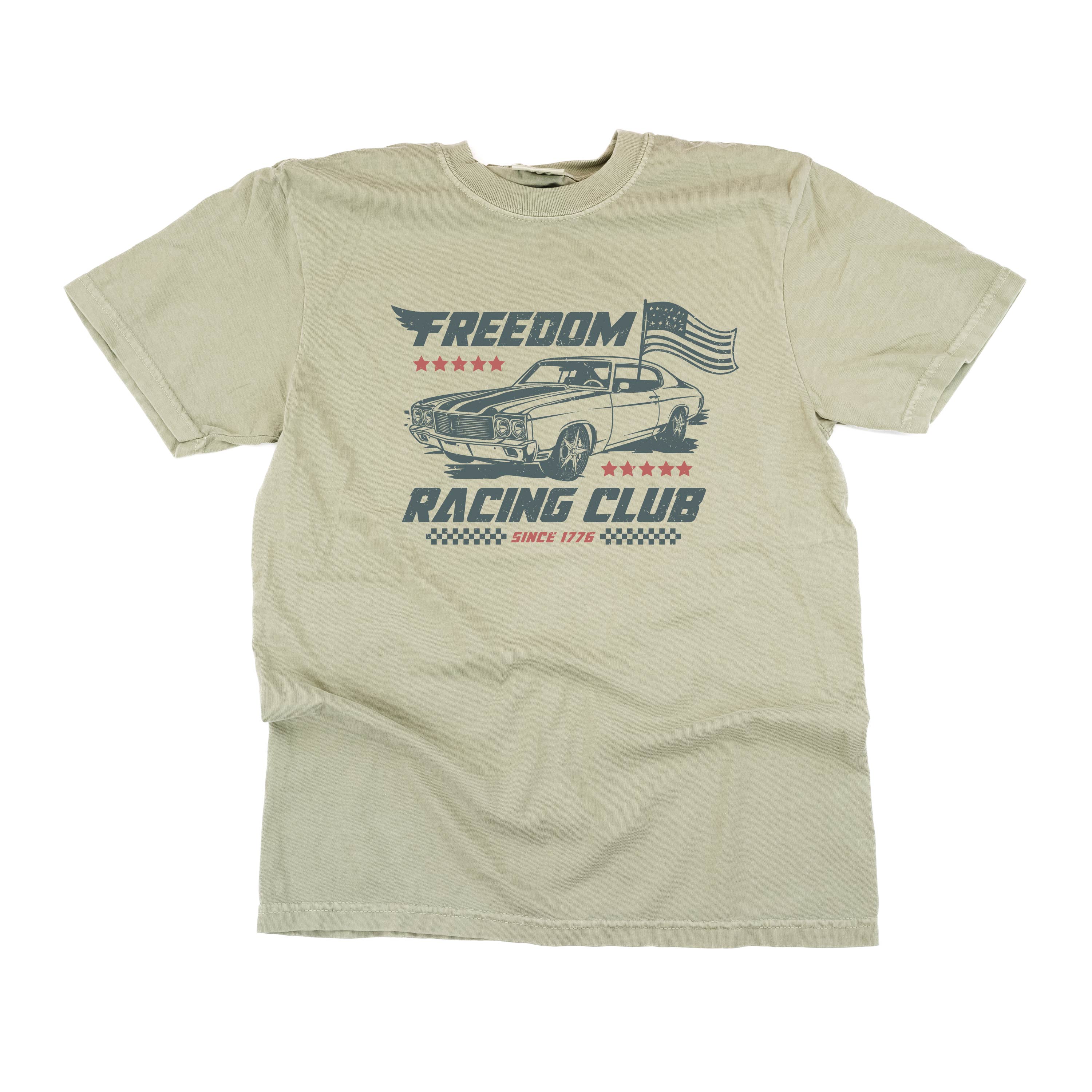 Freedom Racing Club - Comfort Colors Tee Little Mama Shirt Shop