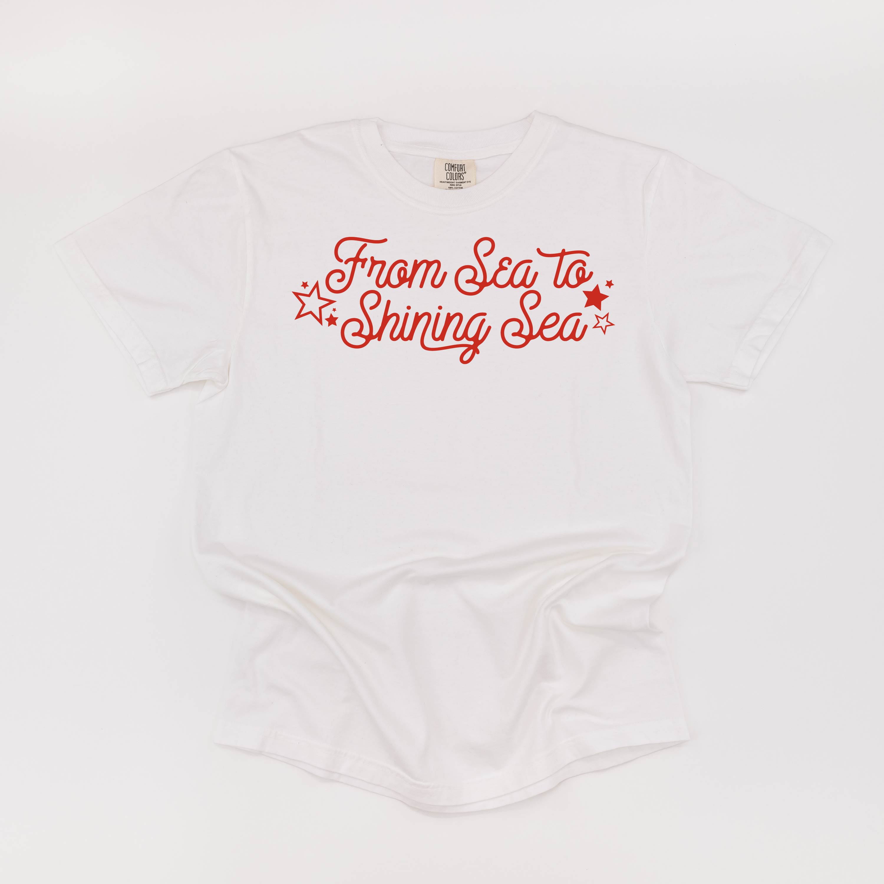 From Sea to Shining Sea - Comfort Colors Tee Little Mama Shirt Shop