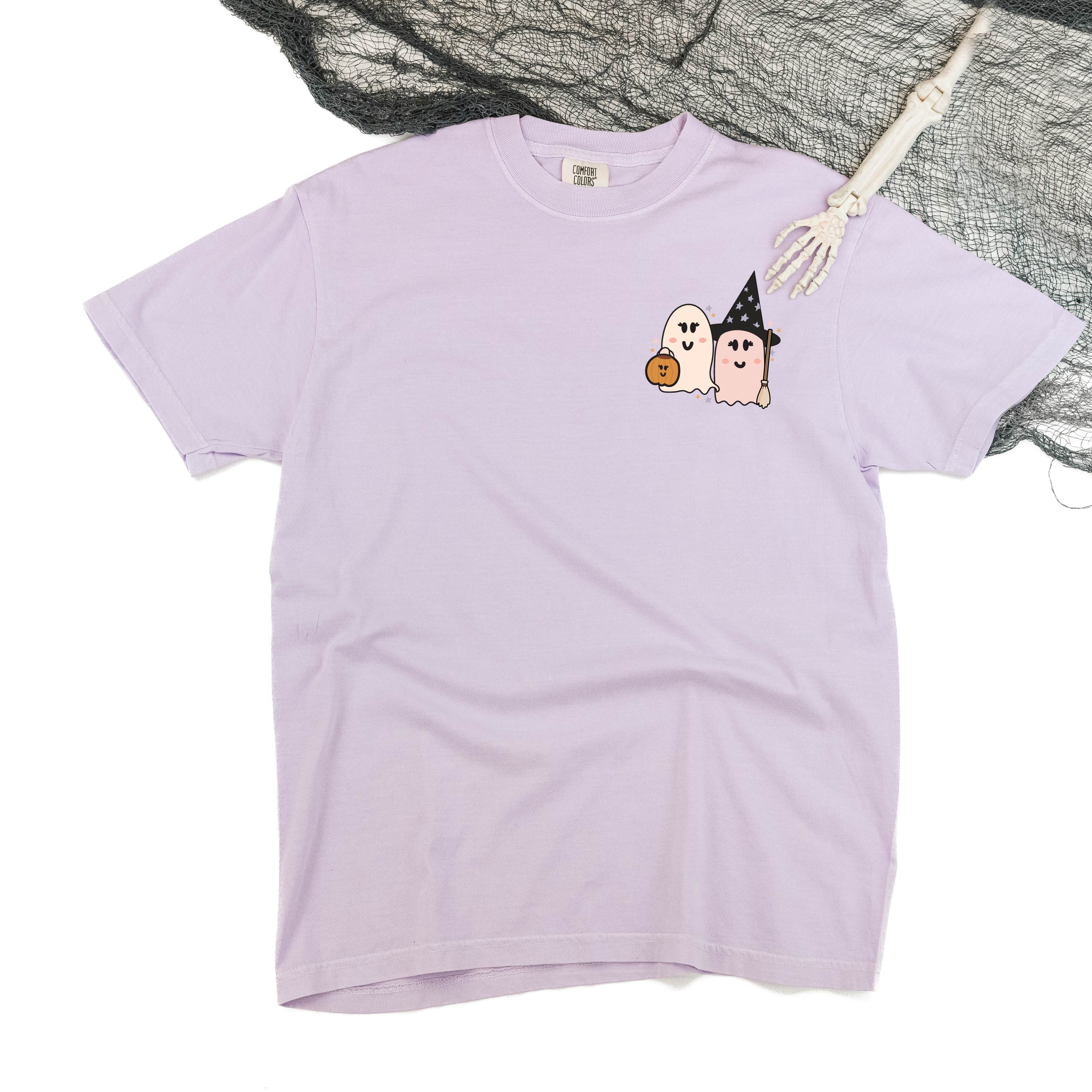 Ghosty Girls - POCKET DESIGN - Short Sleeve Comfort Colors Tee Little Mama Shirt Shop