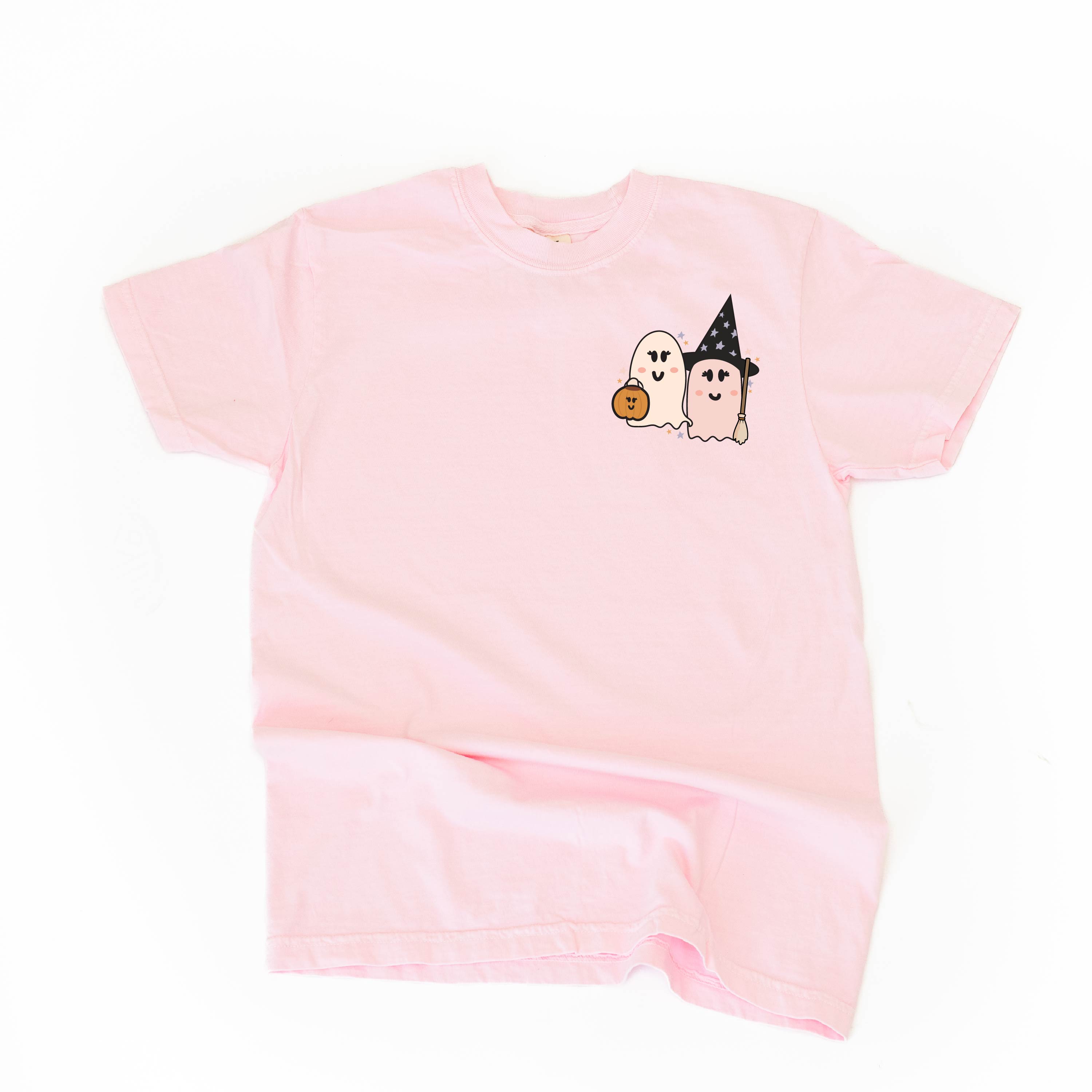 Ghosty Girls - POCKET DESIGN - Short Sleeve Comfort Colors Tee Little Mama Shirt Shop