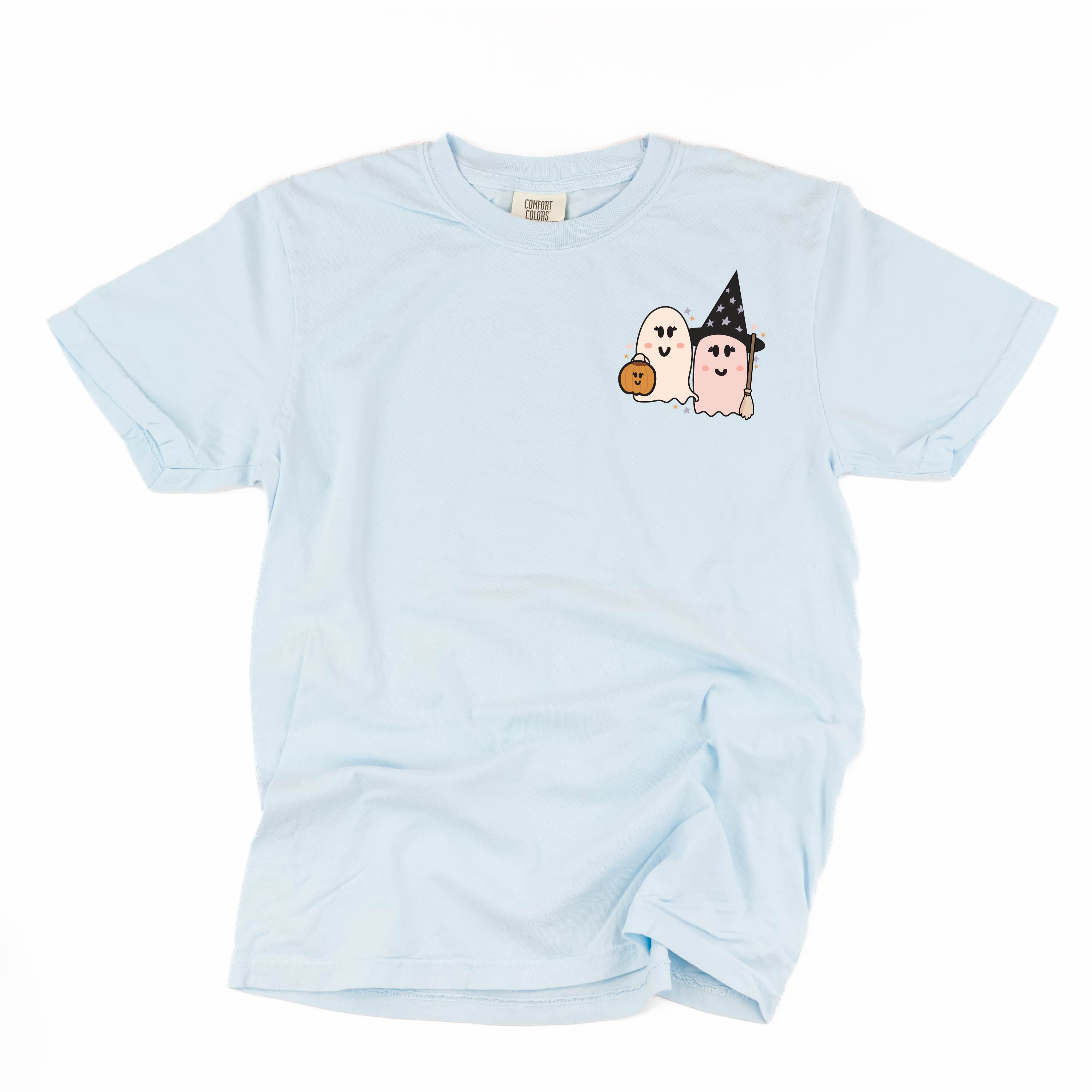 Ghosty Girls - POCKET DESIGN - Short Sleeve Comfort Colors Tee Little Mama Shirt Shop