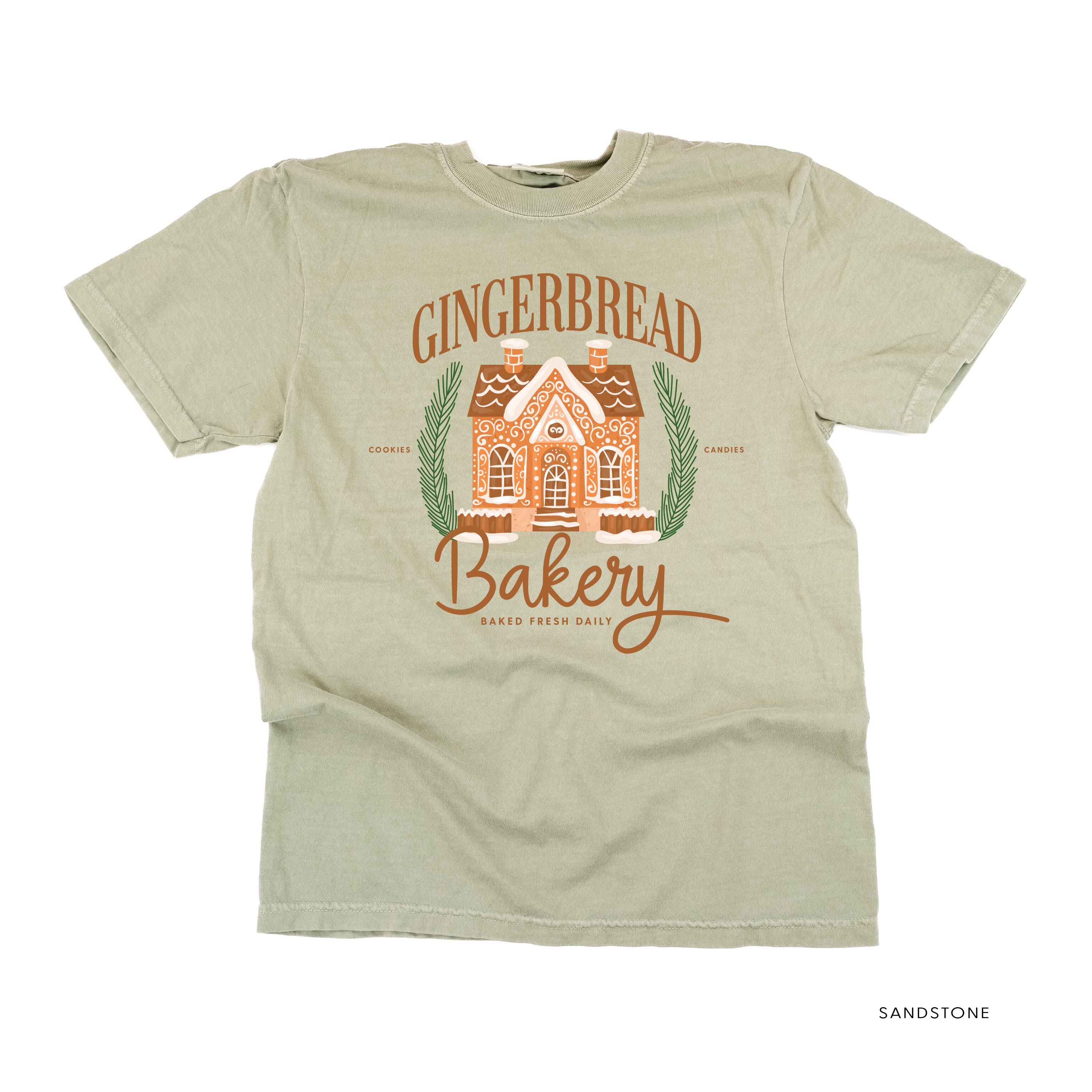 Gingerbread Bakery - Comfort Colors Tee Little Mama Shirt Shop