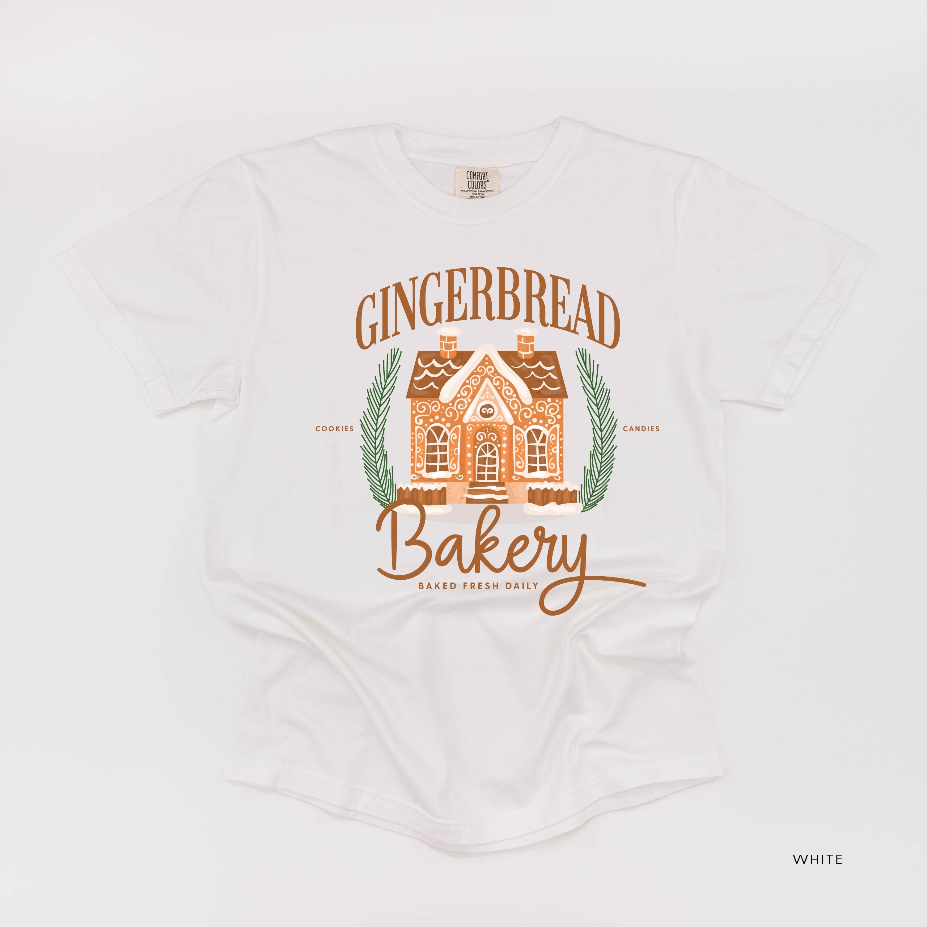 Gingerbread Bakery - Comfort Colors Tee Little Mama Shirt Shop