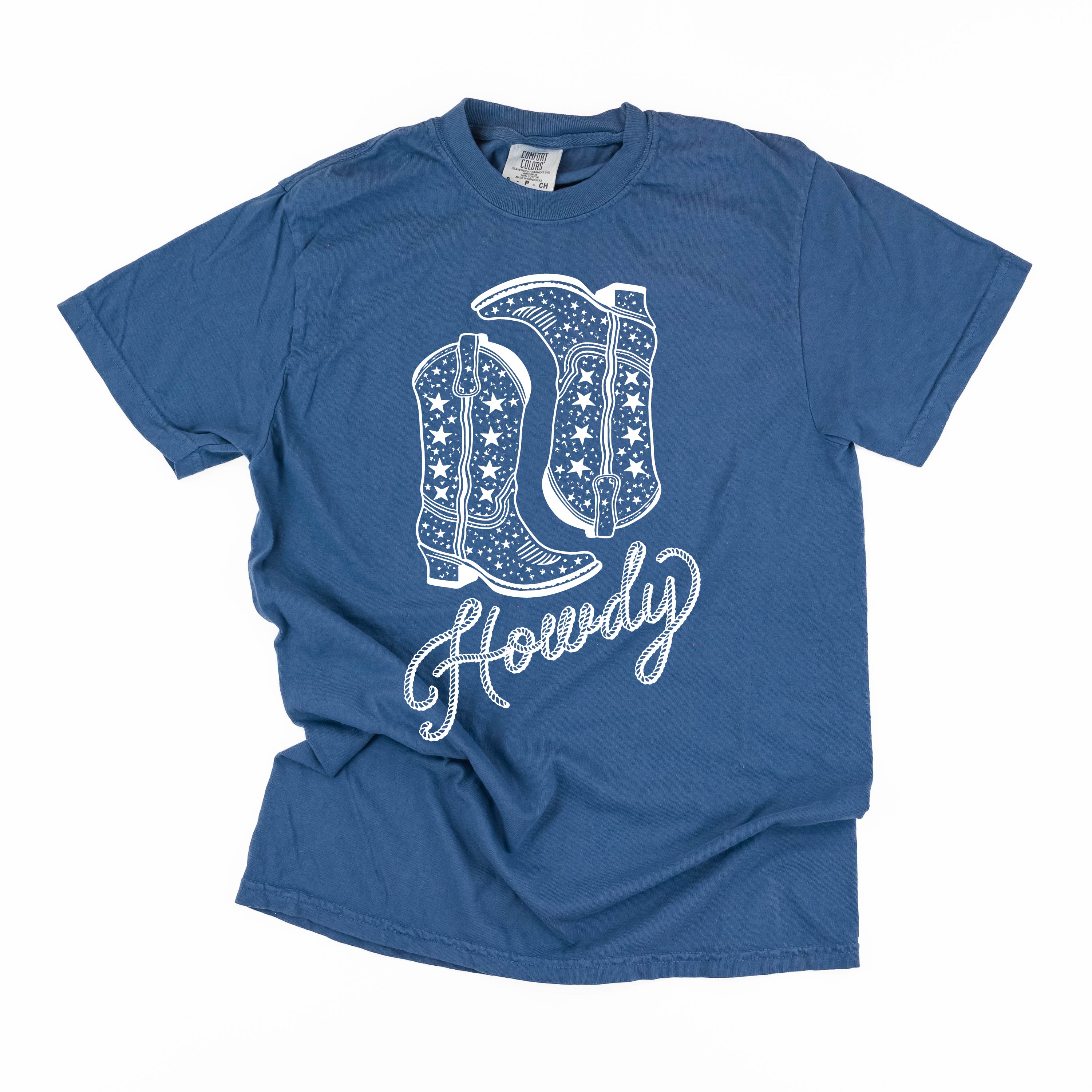  Cowboy Boots - Comfort Colors Tee Little Mama Shirt Shop