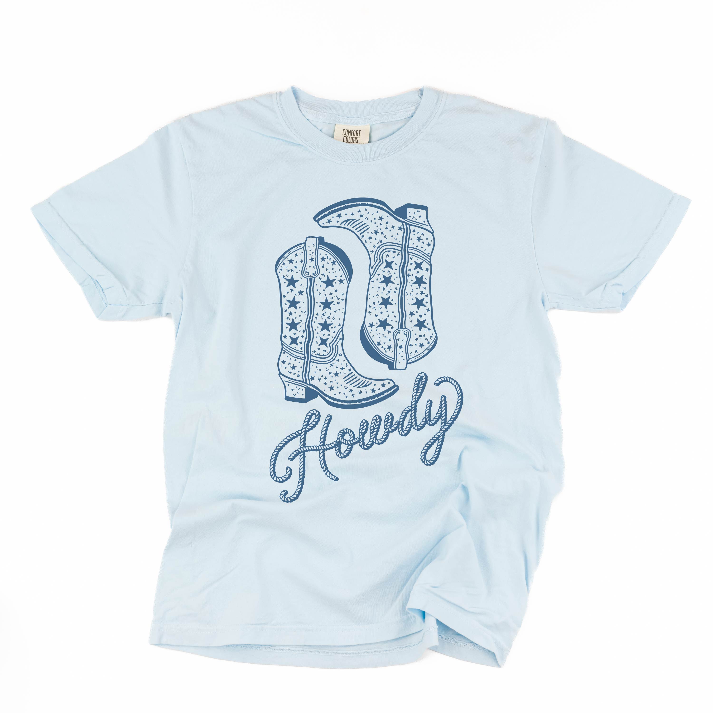  Cowboy Boots - Comfort Colors Tee Little Mama Shirt Shop
