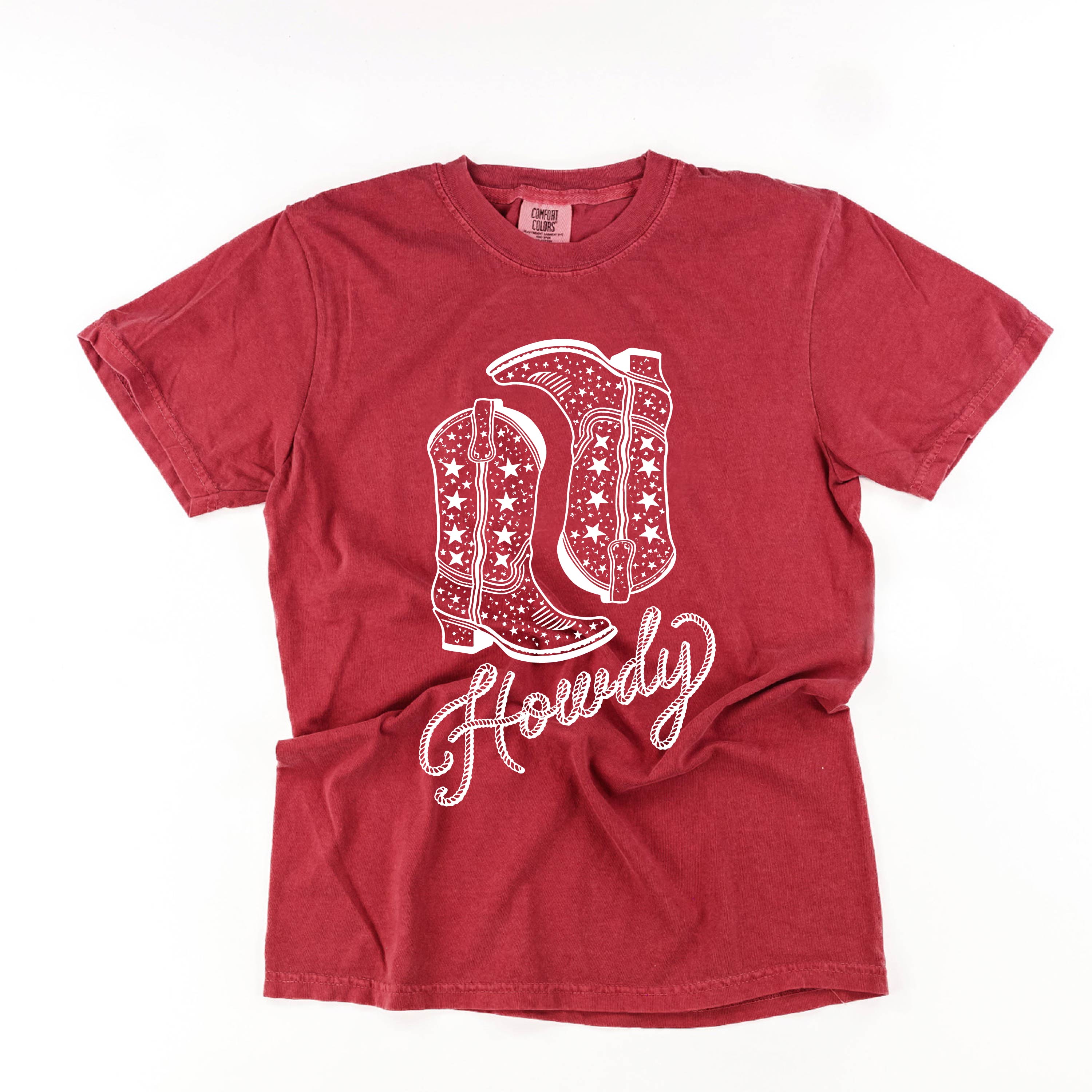  Cowboy Boots - Comfort Colors Tee Little Mama Shirt Shop