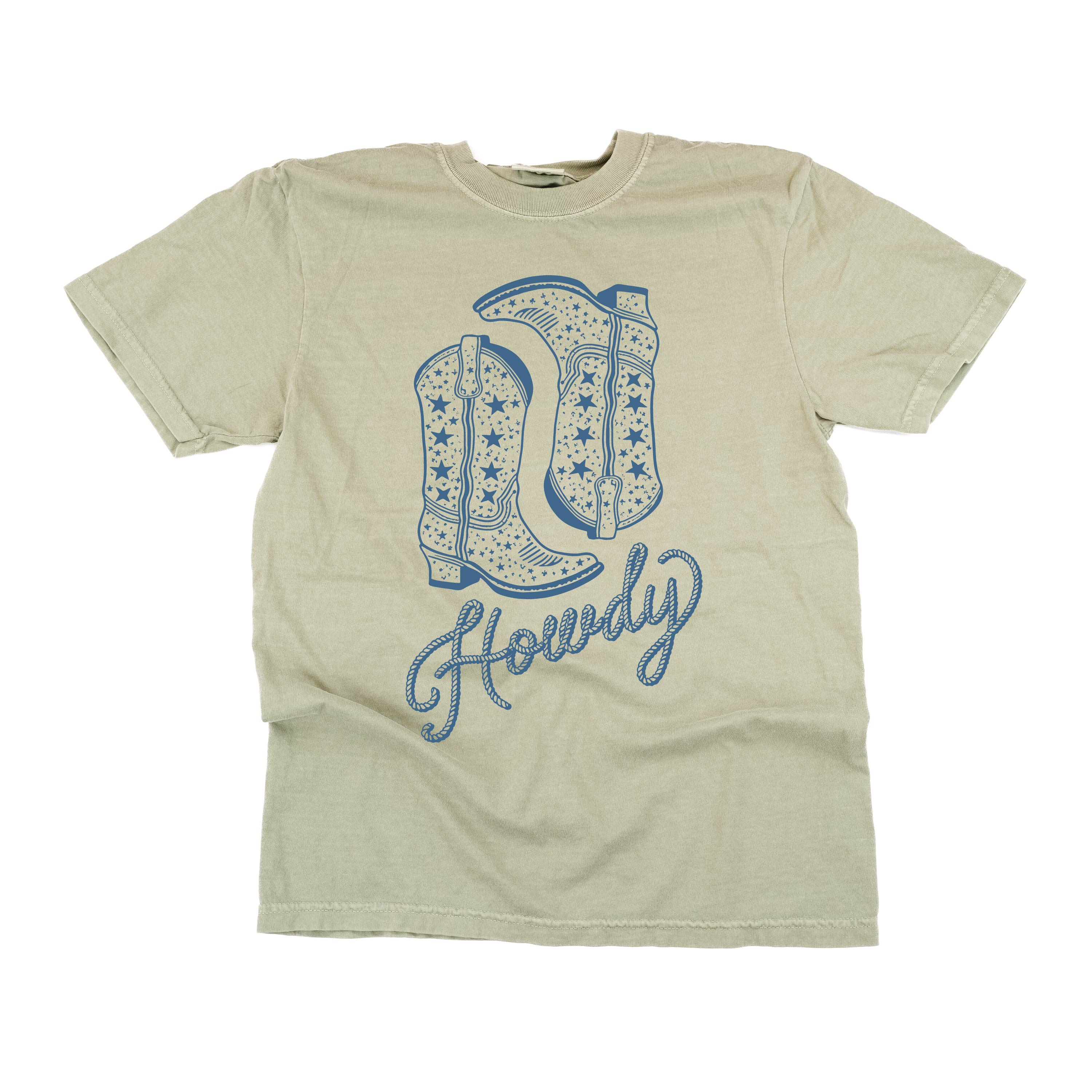  Cowboy Boots - Comfort Colors Tee Little Mama Shirt Shop