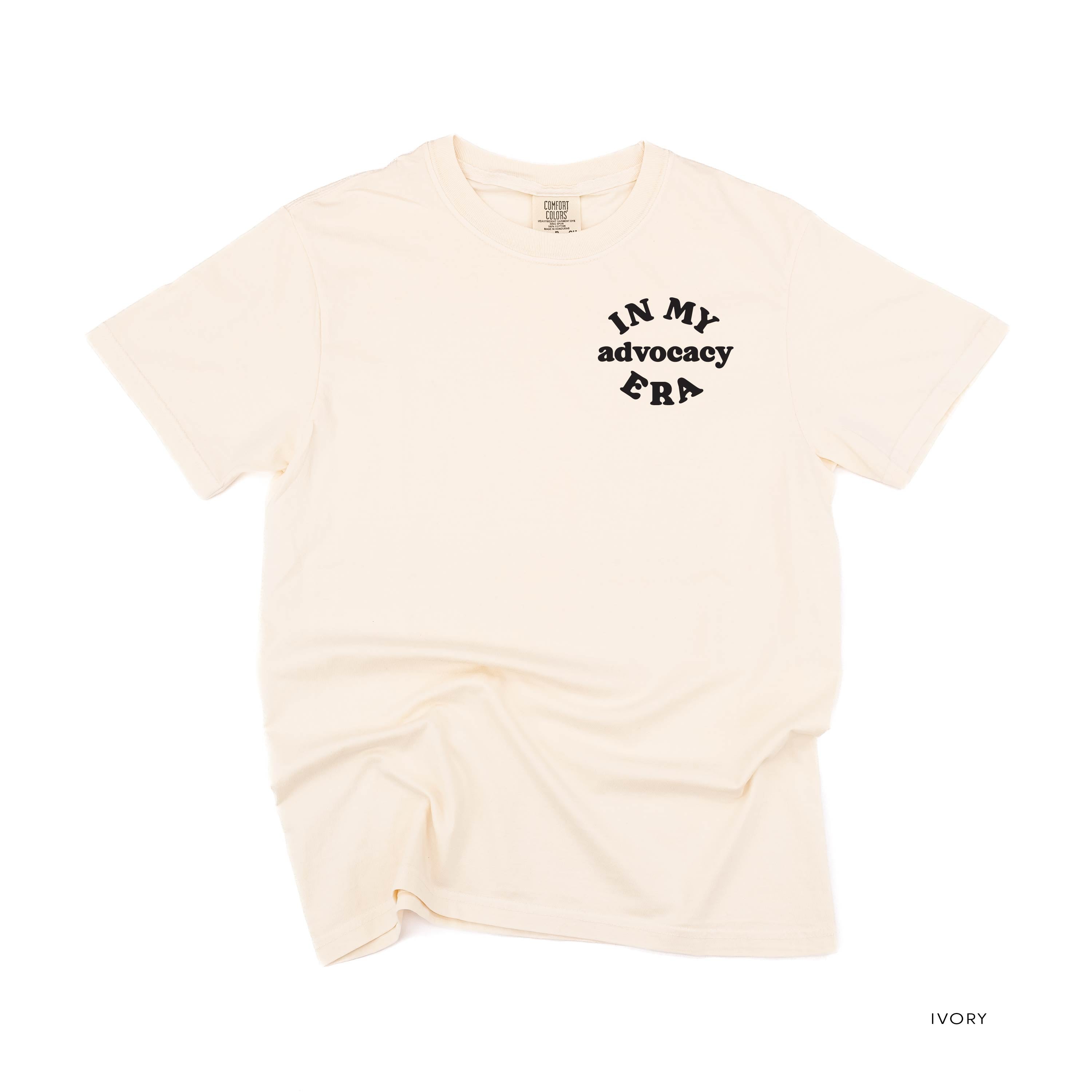 In My Advocacy Era - SHORT SLEEVE COMFORT COLORS TEE Little Mama Shirt Shop