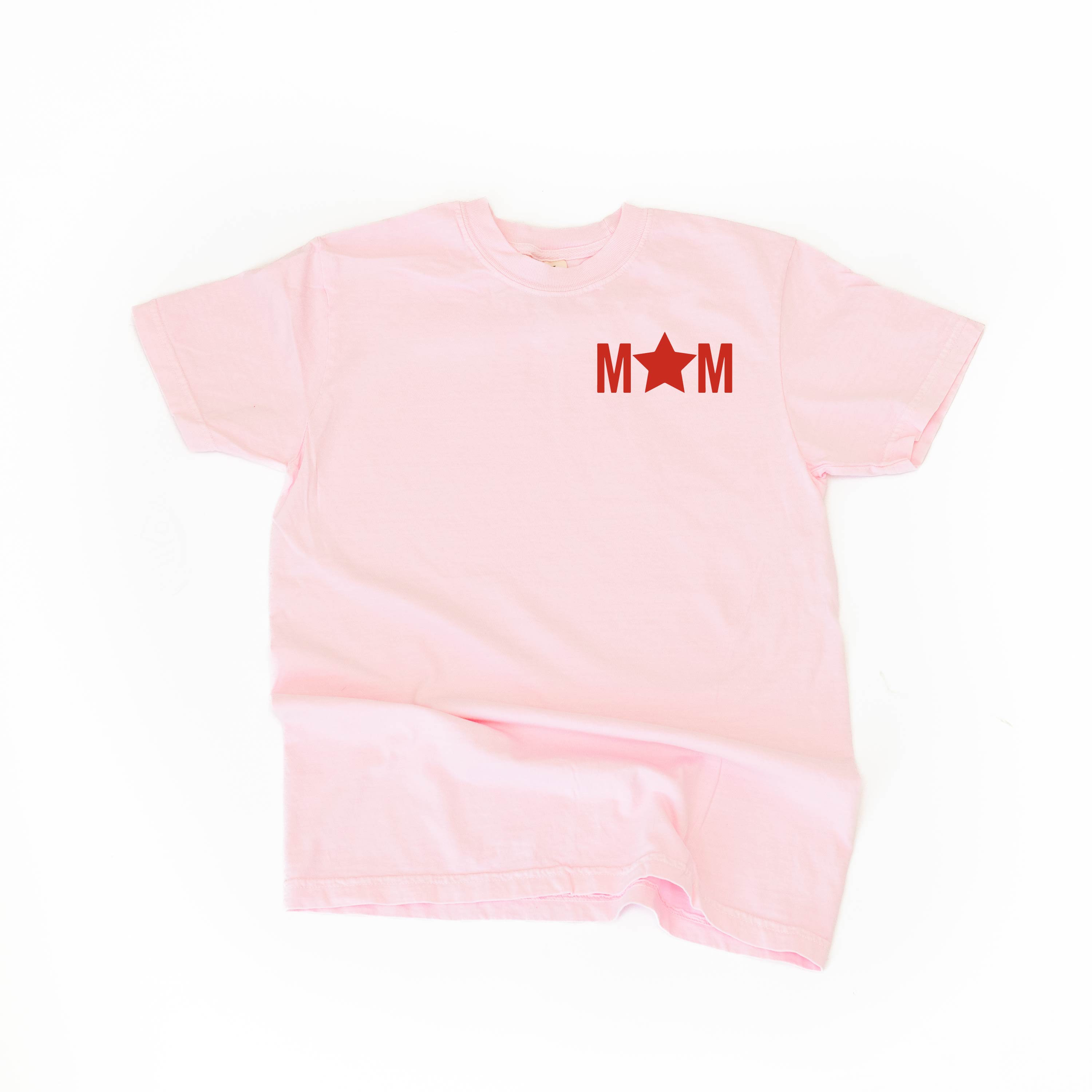 Mom - Star (pocket) - Comfort Colors Tee Little Mama Shirt Shop