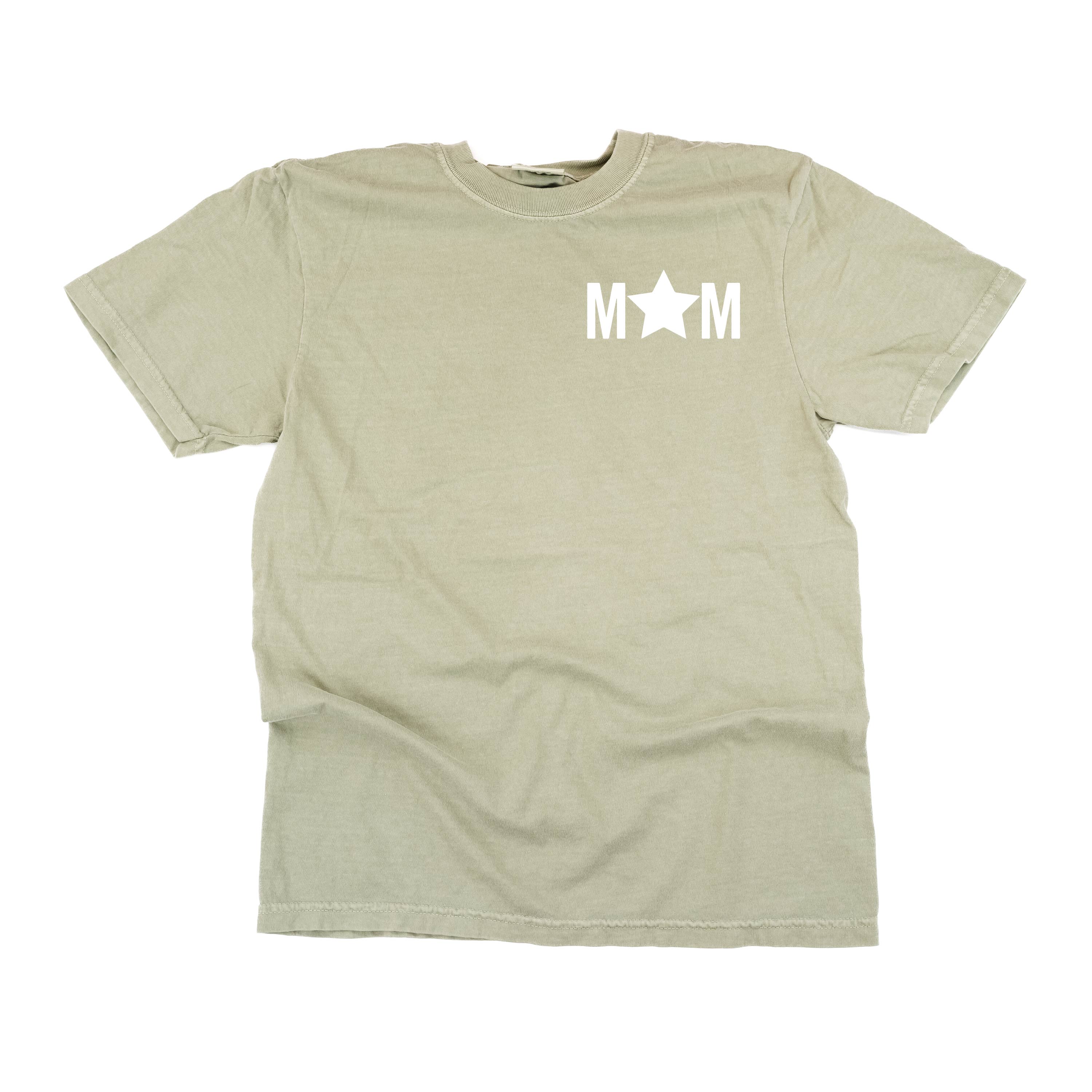 Mom - Star (pocket) - Comfort Colors Tee Little Mama Shirt Shop