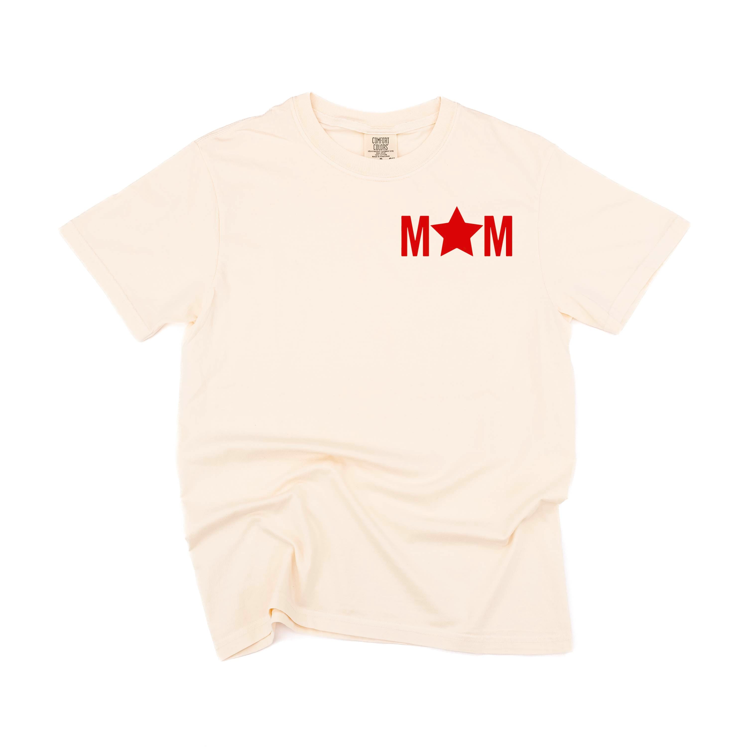 Mom - Star (pocket) - Comfort Colors Tee Little Mama Shirt Shop