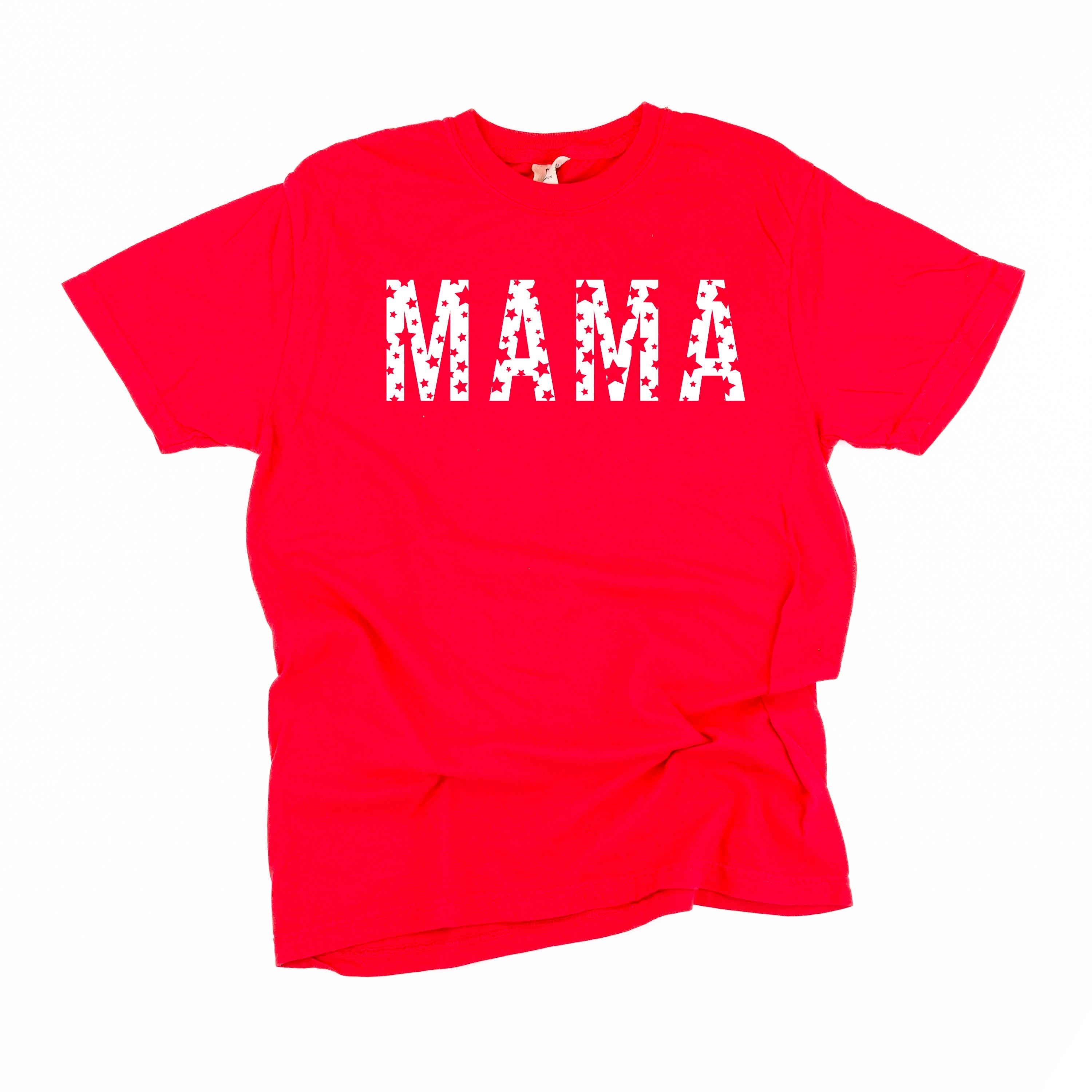 Mama - Star Pattern - Comfort Colors Tee Little Mama Shirt Shop