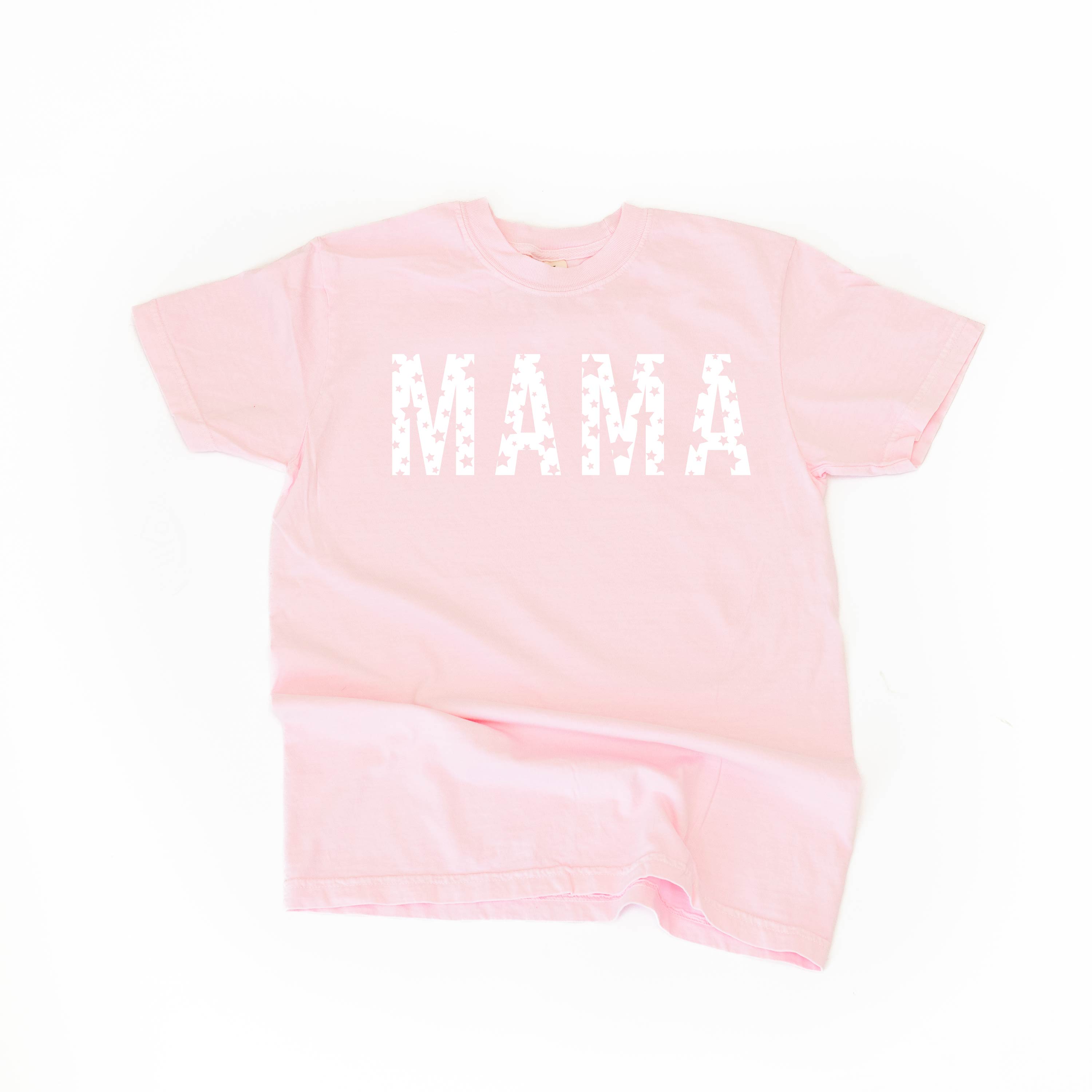 Mama - Star Pattern - Comfort Colors Tee Little Mama Shirt Shop