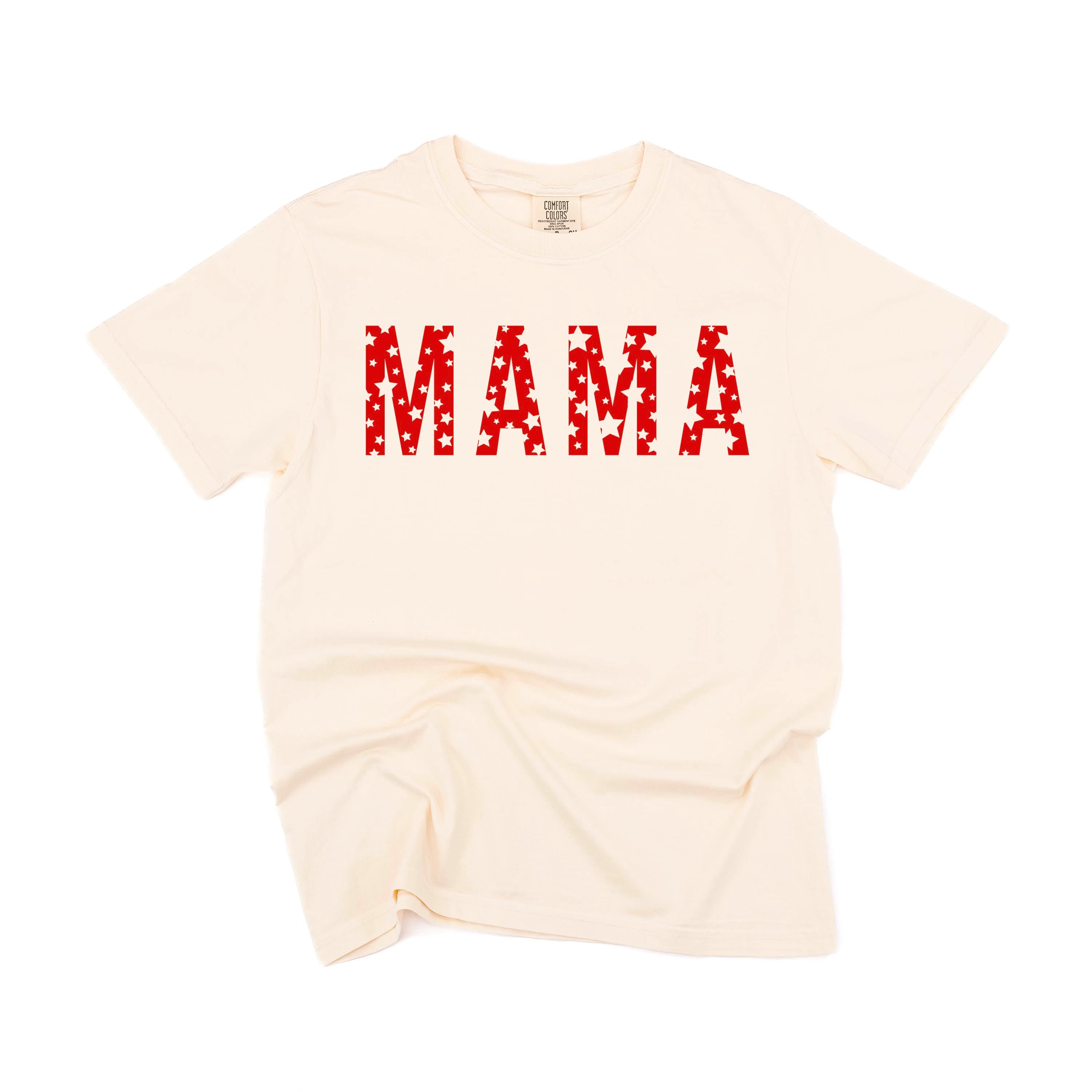Mama - Star Pattern - Comfort Colors Tee Little Mama Shirt Shop
