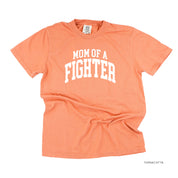 Mom of a Fighter - Varsity - Comfort Colors Tee Little Mama Shirt Shop
